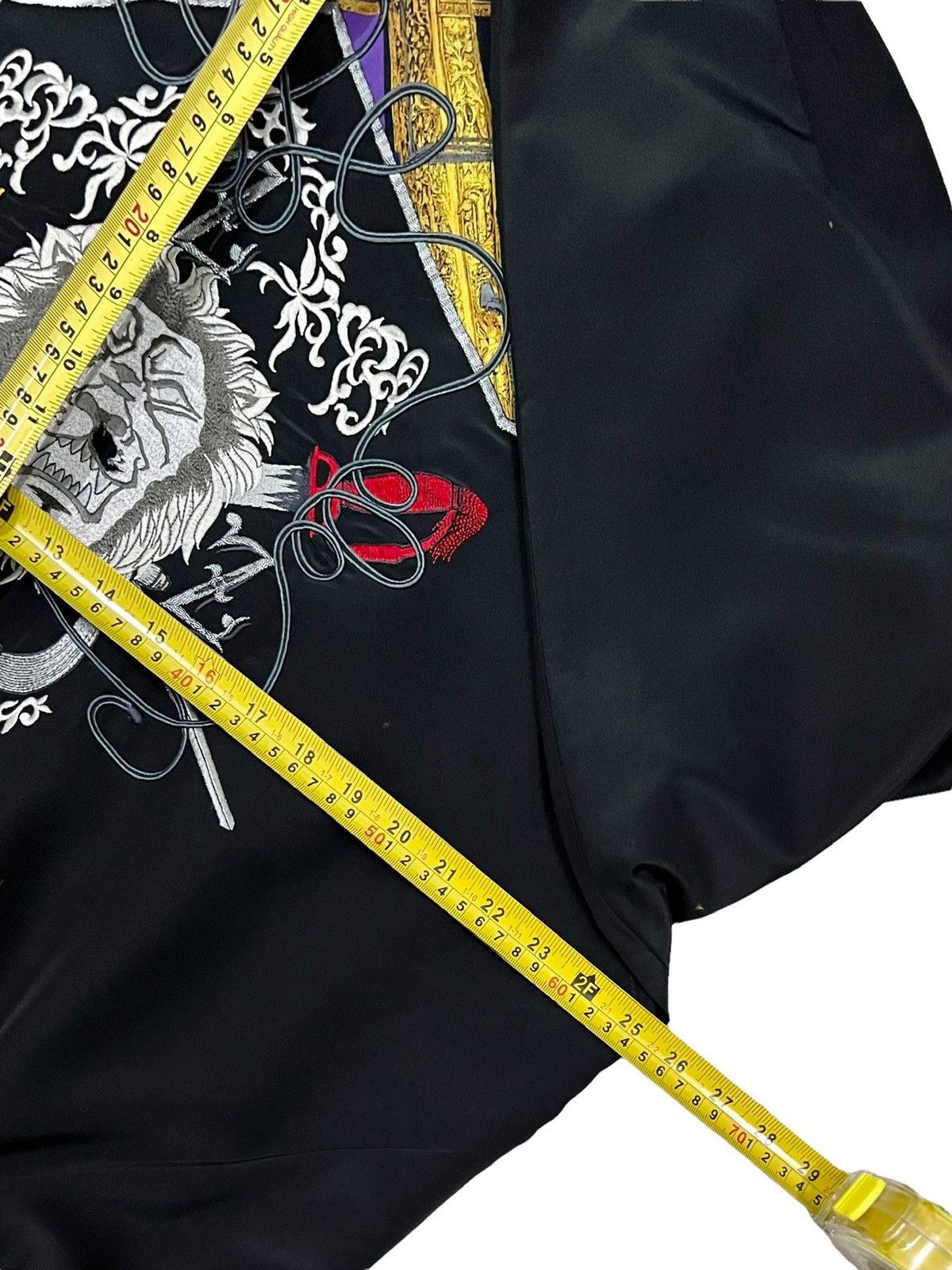 Designer 🔥NEED GONE NOW🔥 LES ZA ZOUS EMBROIDERY BIG LOGO ART CARDIGAN Size US L / EU 52-54 / 3 - 18 Thumbnail