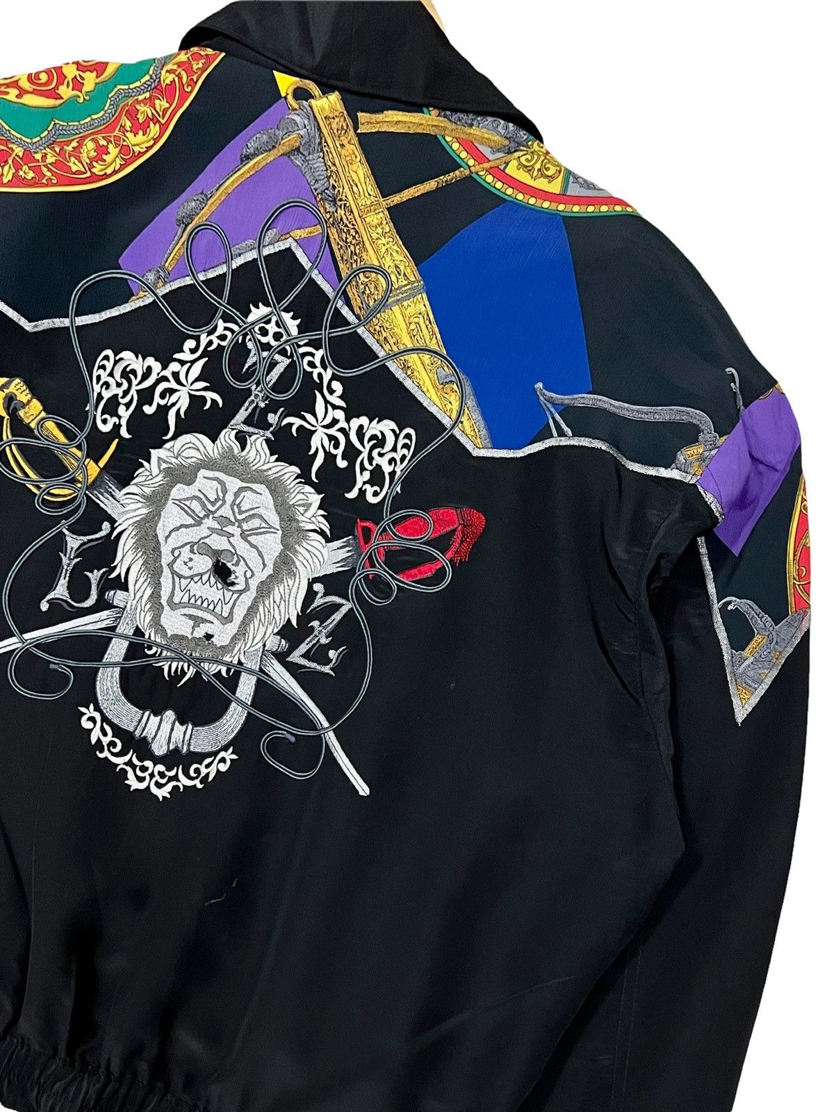 Designer 🔥NEED GONE NOW🔥 LES ZA ZOUS EMBROIDERY BIG LOGO ART CARDIGAN Size US L / EU 52-54 / 3 - 5 Thumbnail