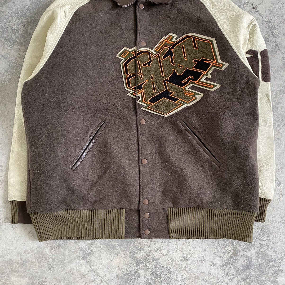 Swagger Japanese Brand Vintage Swagger Letterman Varsity Jacket Wool Size US XL / EU 56 / 4 - 4 Thumbnail