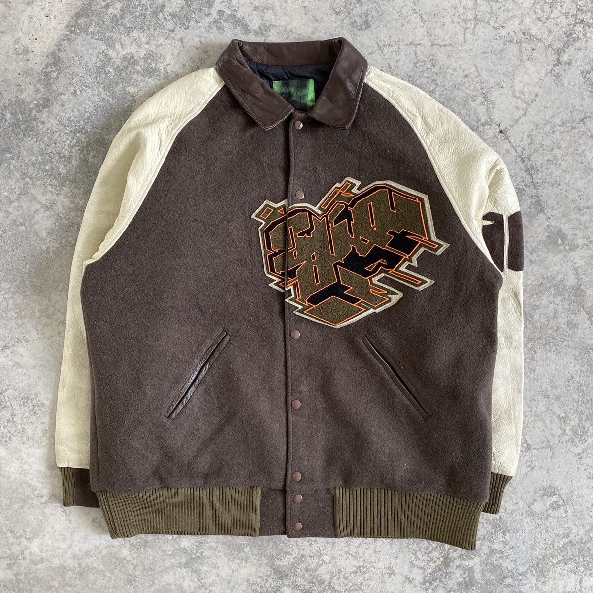 Swagger Japanese Brand Vintage Swagger Letterman Varsity Jacket Wool Size US XL / EU 56 / 4 - 2 Thumbnail