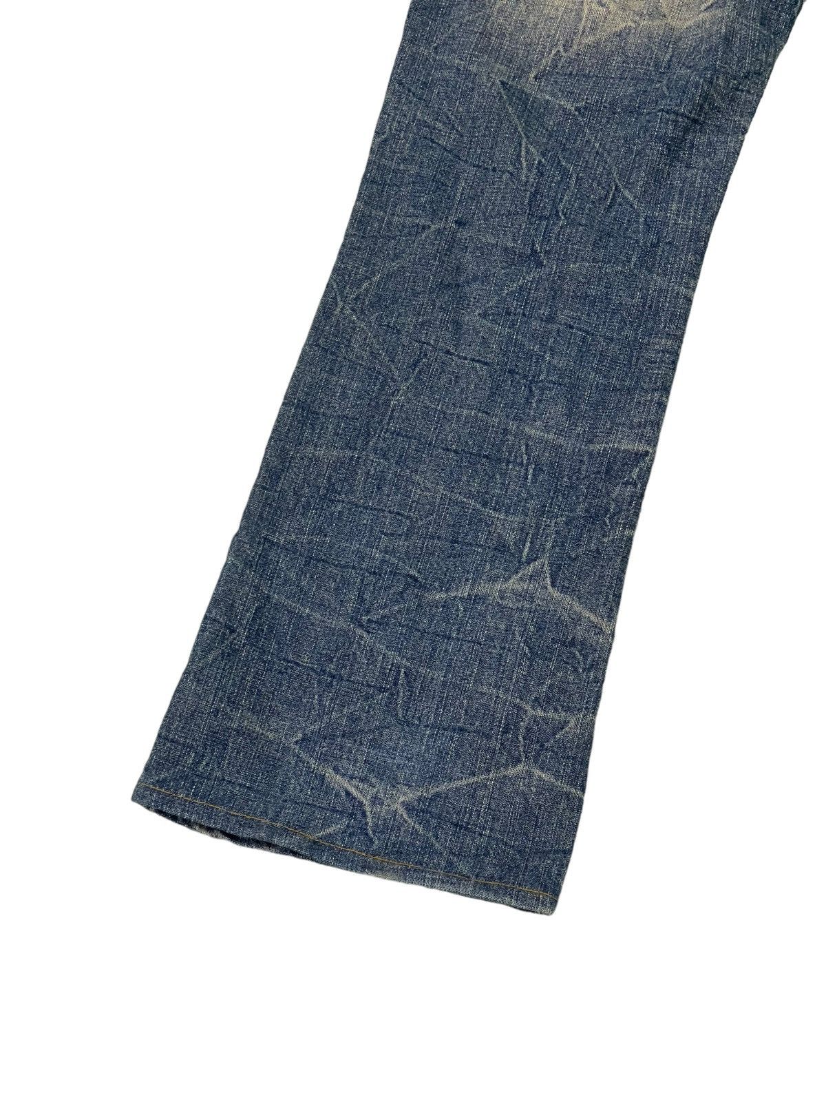 Japanese Brand Flare Jeans Pinball Acid Wash Distress Denim Boot Cut 5🟦0 Size US 34 / EU 50 - 16 Thumbnail