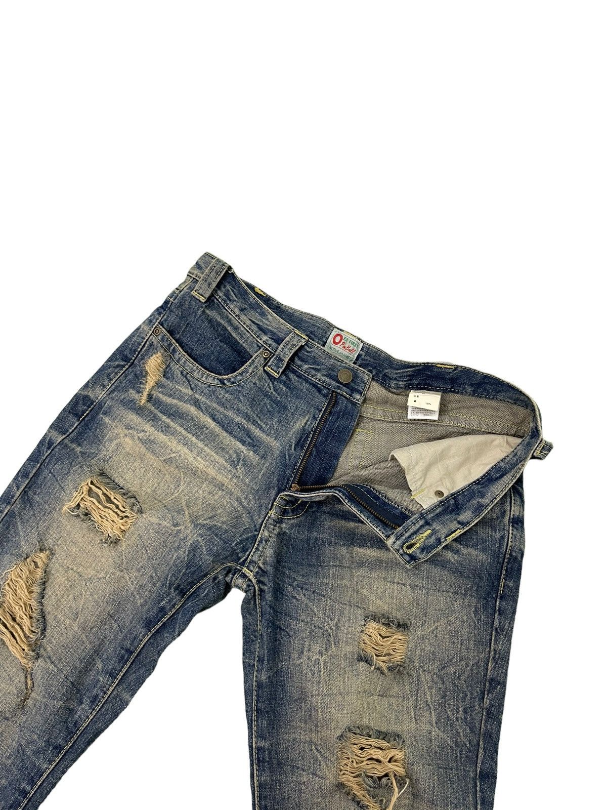 Japanese Brand Flare Jeans Pinball Acid Wash Distress Denim Boot Cut 5🟦0 Size US 34 / EU 50 - 11 Thumbnail