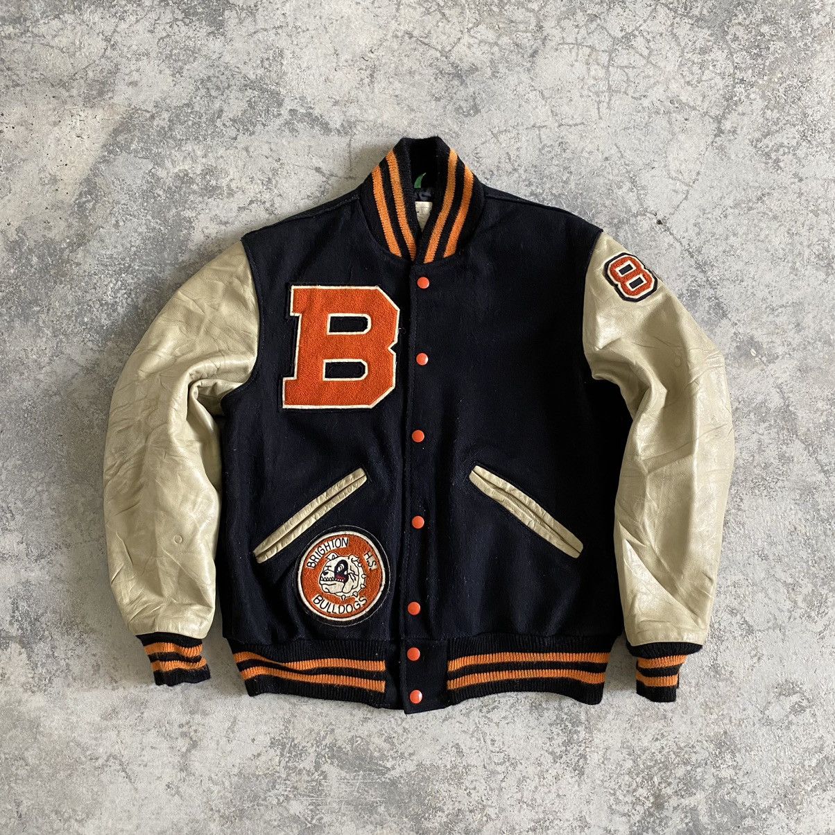 Vintage Vintage Brighton Bulldogs Letterman Varsity Jacket Wool | Grailed