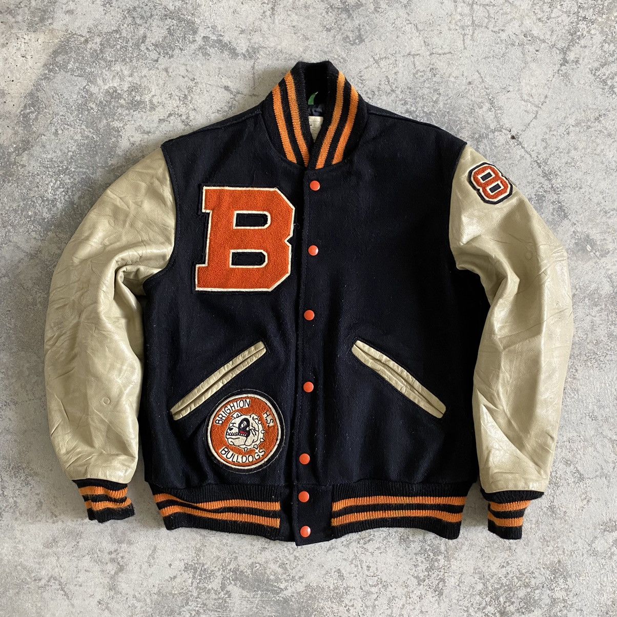 Vintage Vintage Brighton Bulldogs Letterman Varsity Jacket Wool Size US S / EU 44-46 / 1 - 3 Thumbnail