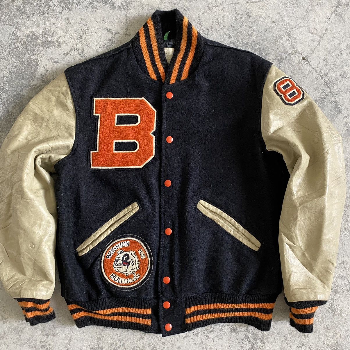 Vintage Vintage Brighton Bulldogs Letterman Varsity Jacket Wool Size US S / EU 44-46 / 1 - 4 Thumbnail