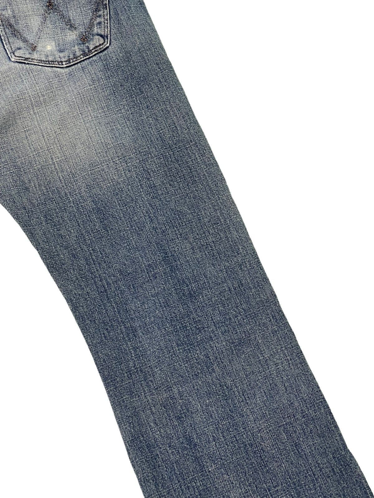 Japanese Brand Flare Jeans Vtg Wrangler Distress Denim Boot Cut 5🟦0 Size US 34 / EU 50 - 18 Thumbnail