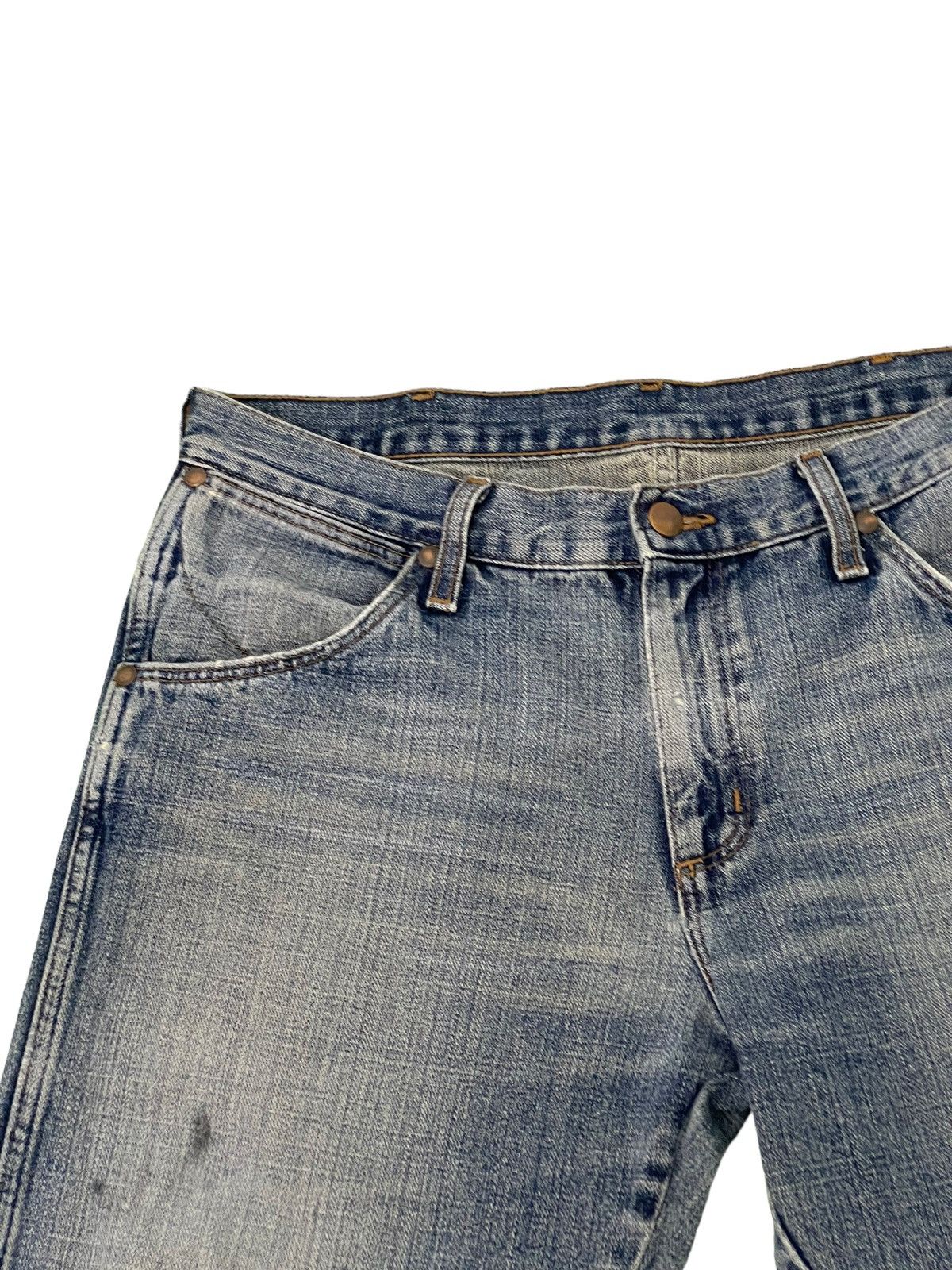 Japanese Brand Flare Jeans Vtg Wrangler Distress Denim Boot Cut 5🟦0 Size US 34 / EU 50 - 8 Thumbnail