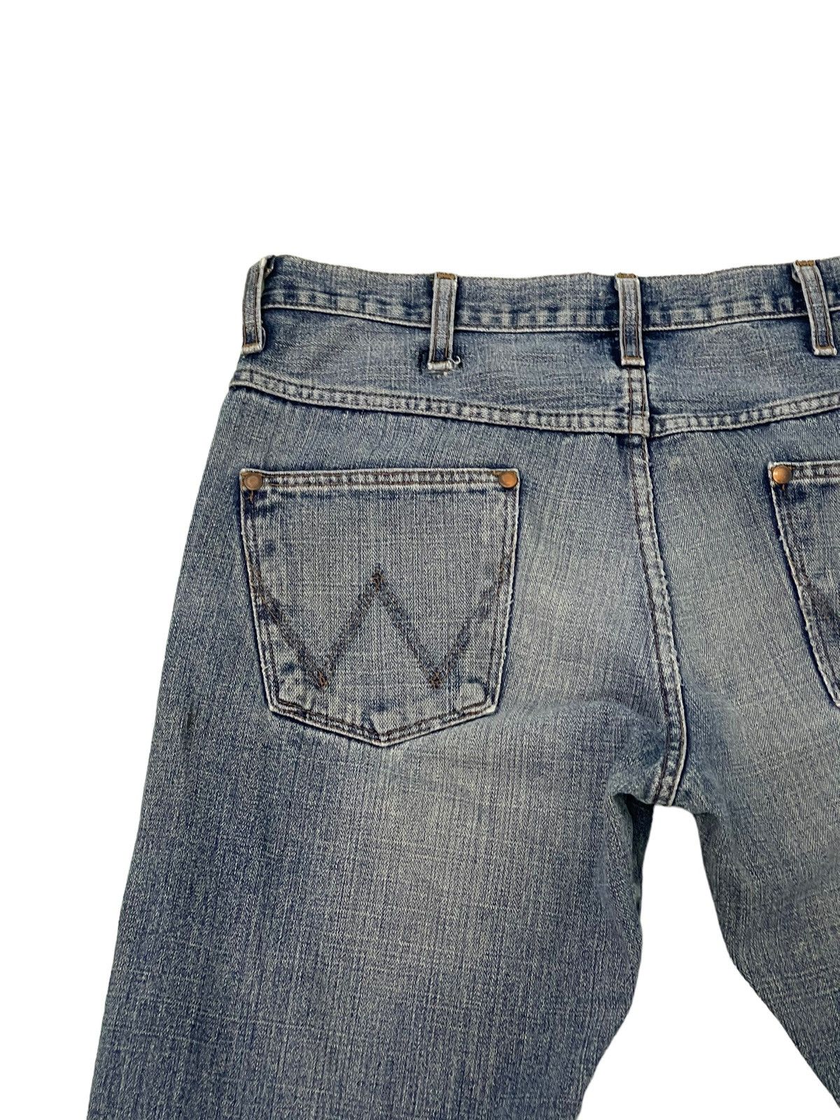 Japanese Brand Flare Jeans Vtg Wrangler Distress Denim Boot Cut 5🟦0 Size US 34 / EU 50 - 19 Thumbnail