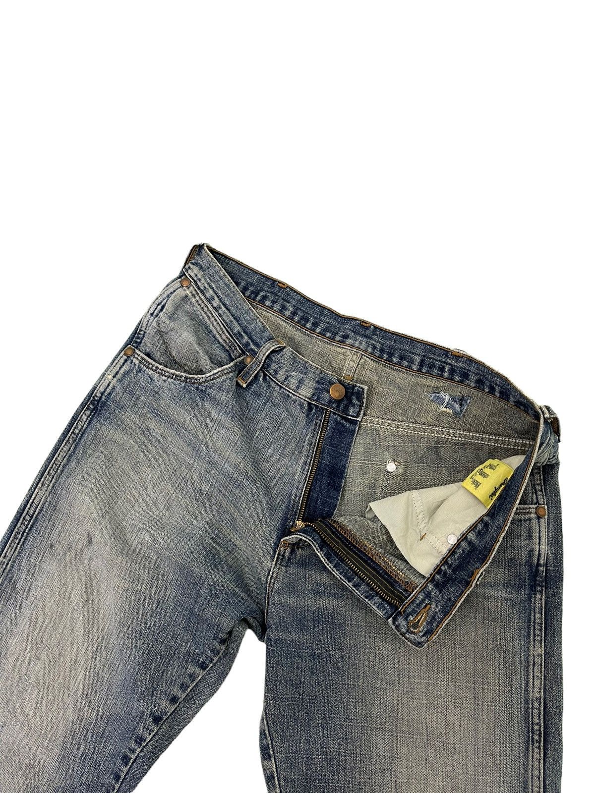 Japanese Brand Flare Jeans Vtg Wrangler Distress Denim Boot Cut 5🟦0 Size US 34 / EU 50 - 11 Thumbnail