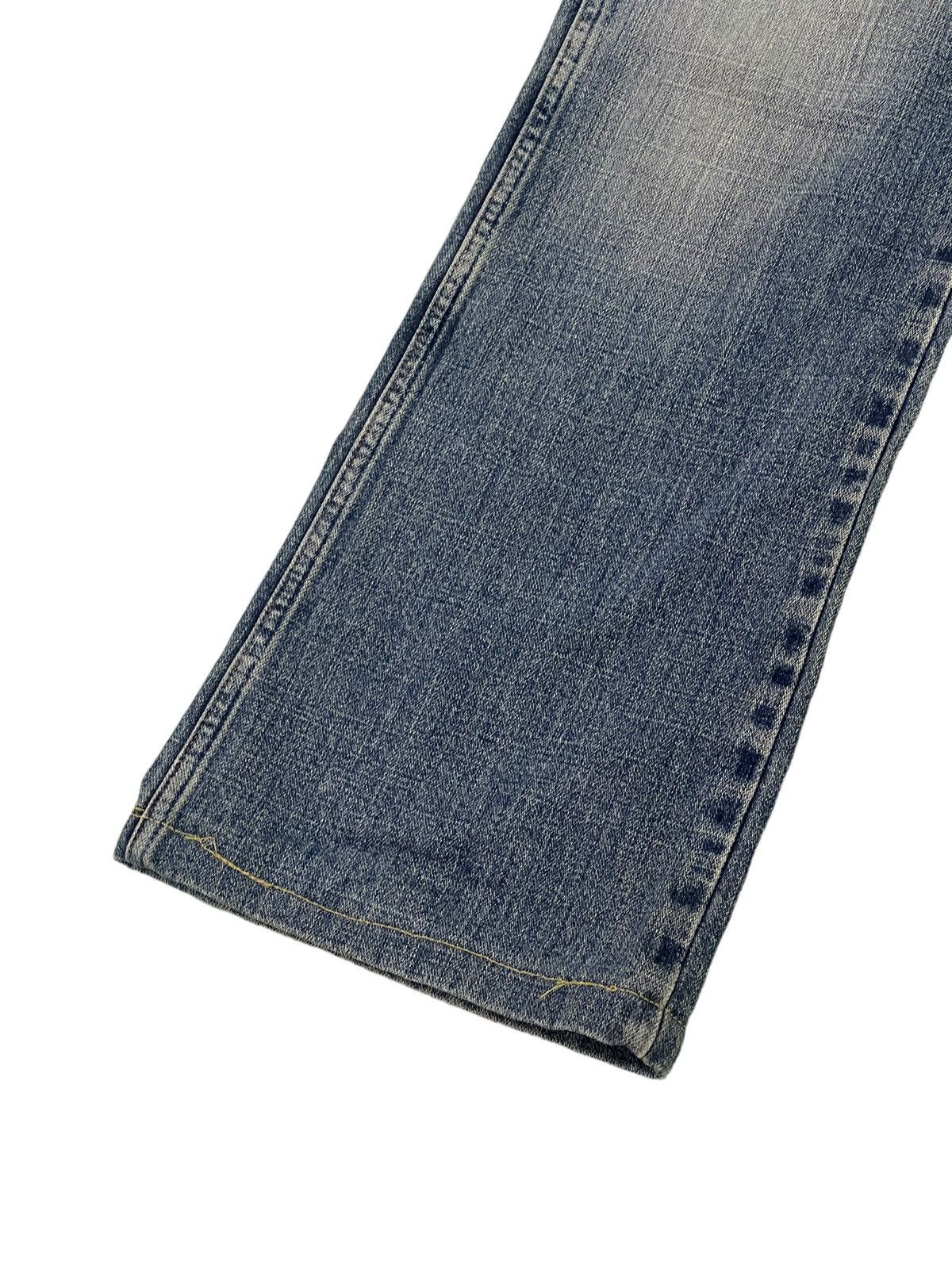 Japanese Brand Flare Jeans Vtg Wrangler Distress Denim Boot Cut 5🟦0 Size US 34 / EU 50 - 5 Thumbnail