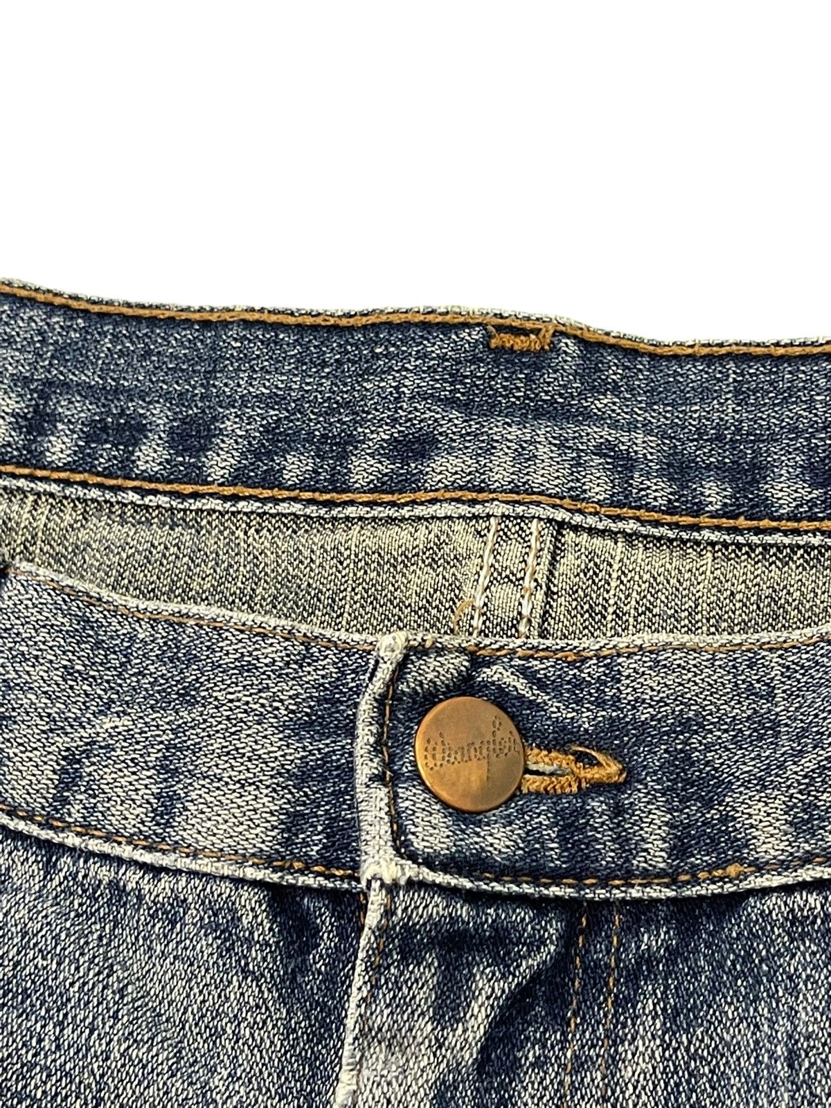 Japanese Brand Flare Jeans Vtg Wrangler Distress Denim Boot Cut 5🟦0 Size US 34 / EU 50 - 10 Thumbnail