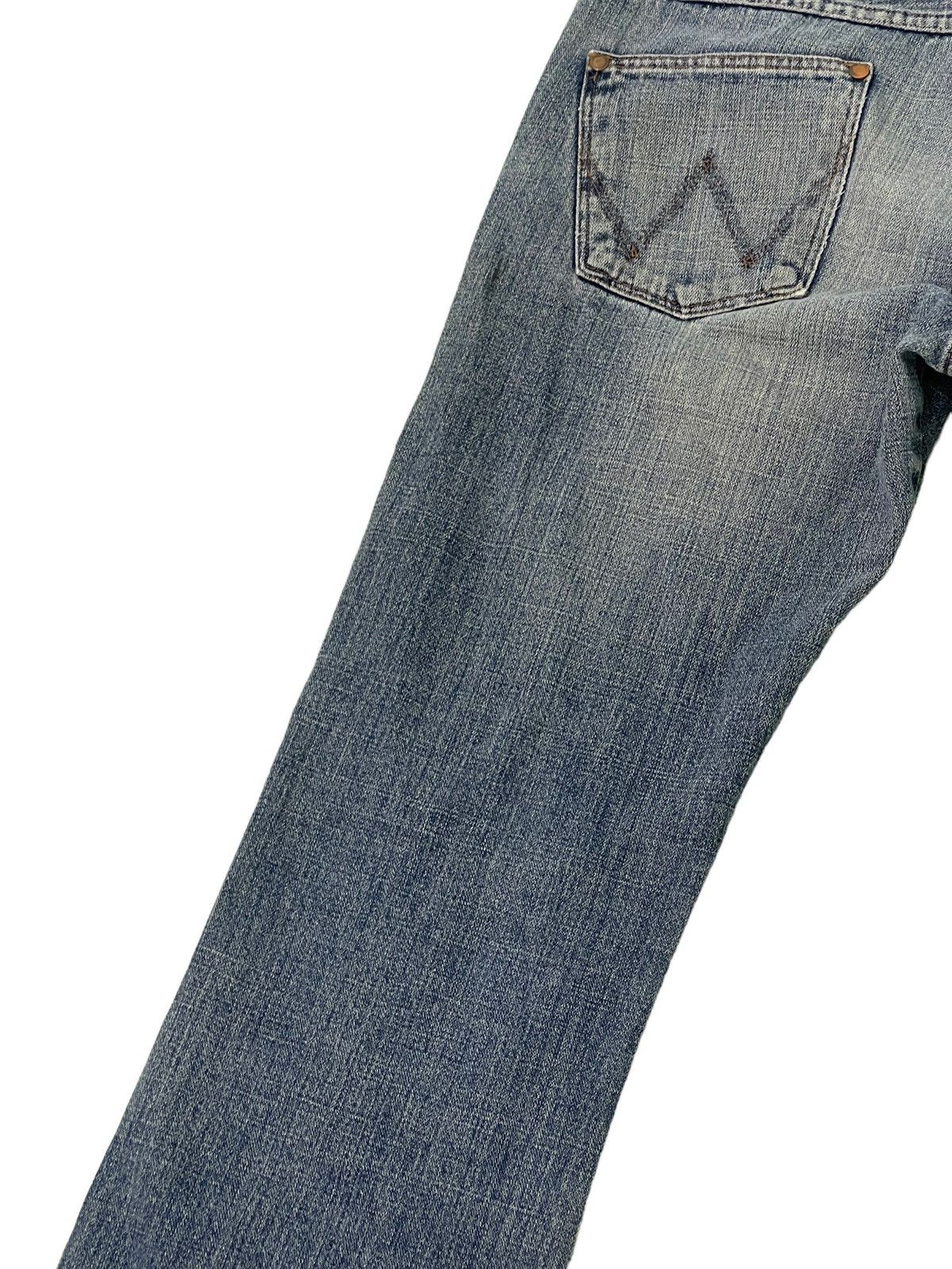 Japanese Brand Flare Jeans Vtg Wrangler Distress Denim Boot Cut 5🟦0 Size US 34 / EU 50 - 17 Thumbnail