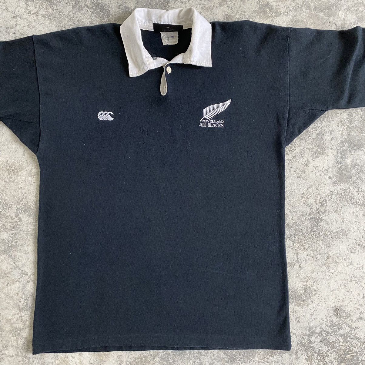 All Blacks Vintage Canterbury All Black Long Sleeve Rugby Shirt Size US M / EU 48-50 / 2 - 5 Thumbnail