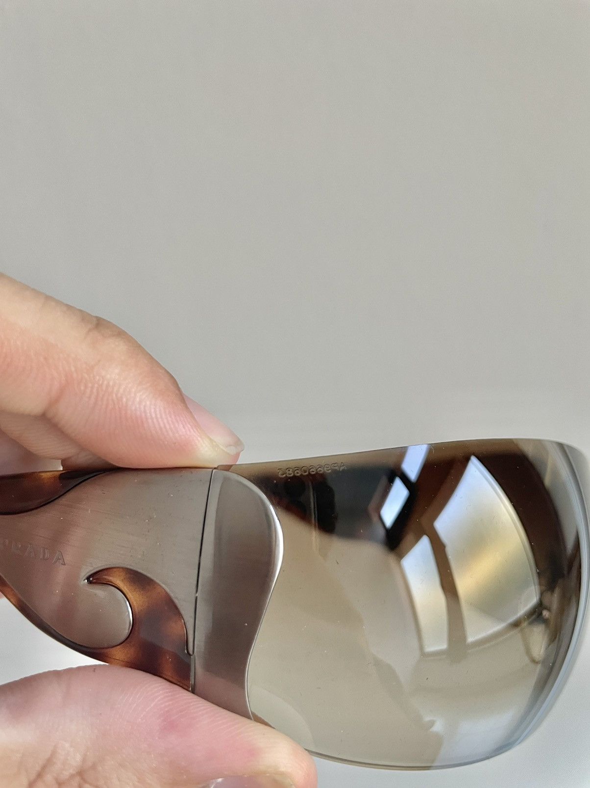 Prada × Vintage SS04 Visor vintage shield mask archive Sunglasses ski flames Size ONE SIZE - 11 Thumbnail