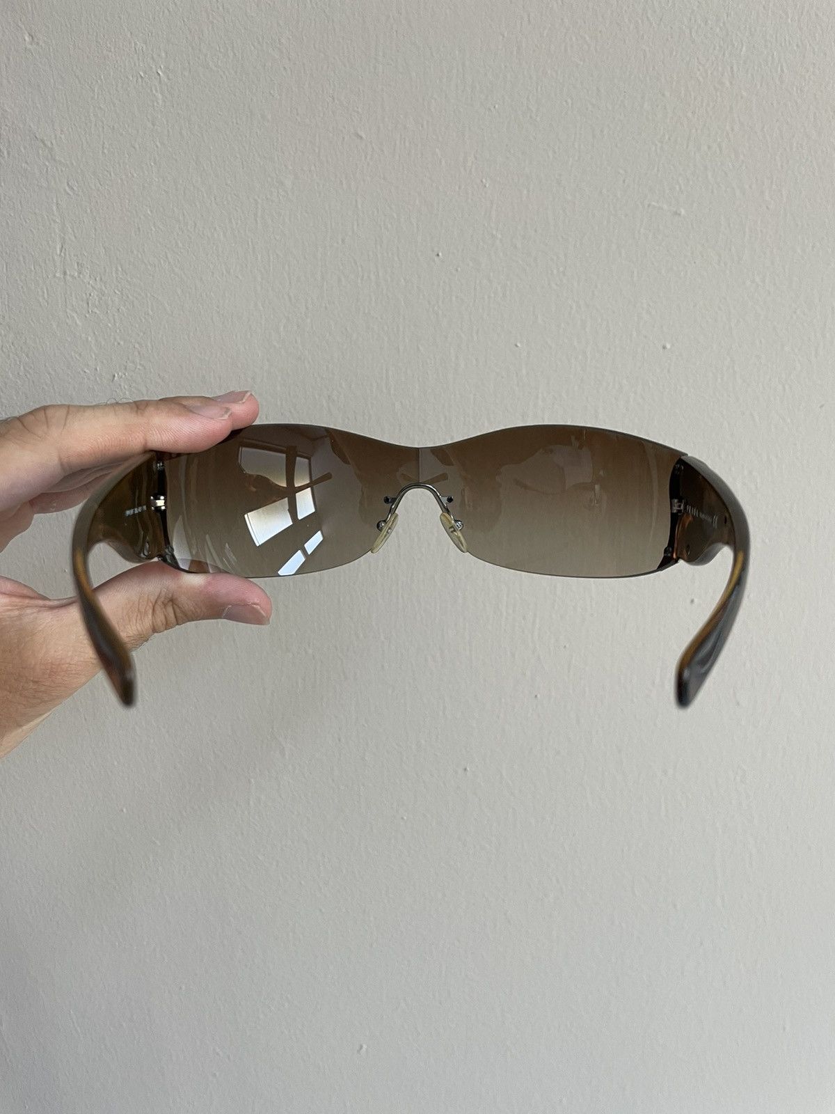 Prada × Vintage SS04 Visor vintage shield mask archive Sunglasses ski flames Size ONE SIZE - 8 Thumbnail