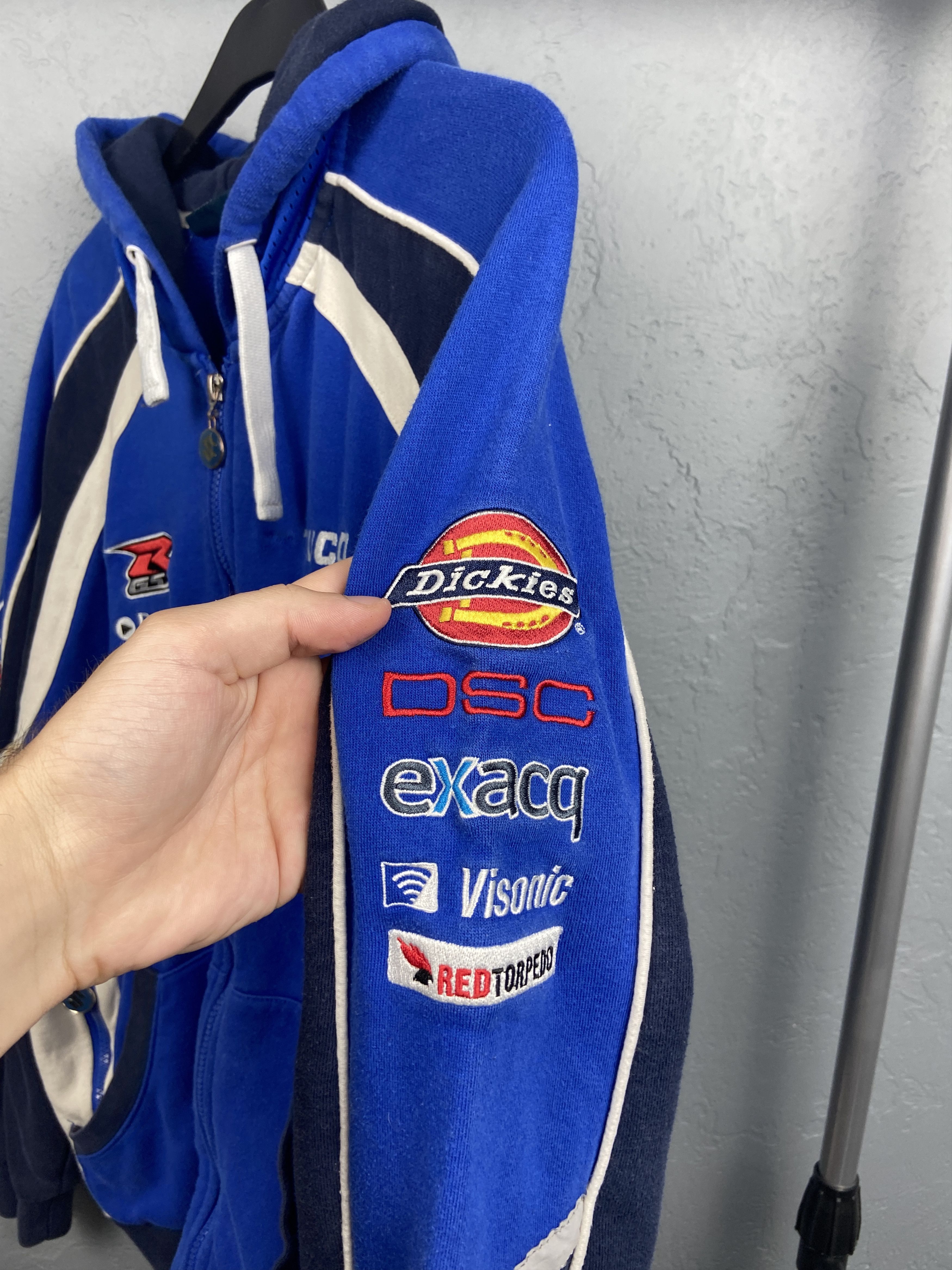 Japanese Brand Suzuki Racing Team Vintage Mens Zip Hoodie Size US M / EU 48-50 / 2 - 7 Thumbnail