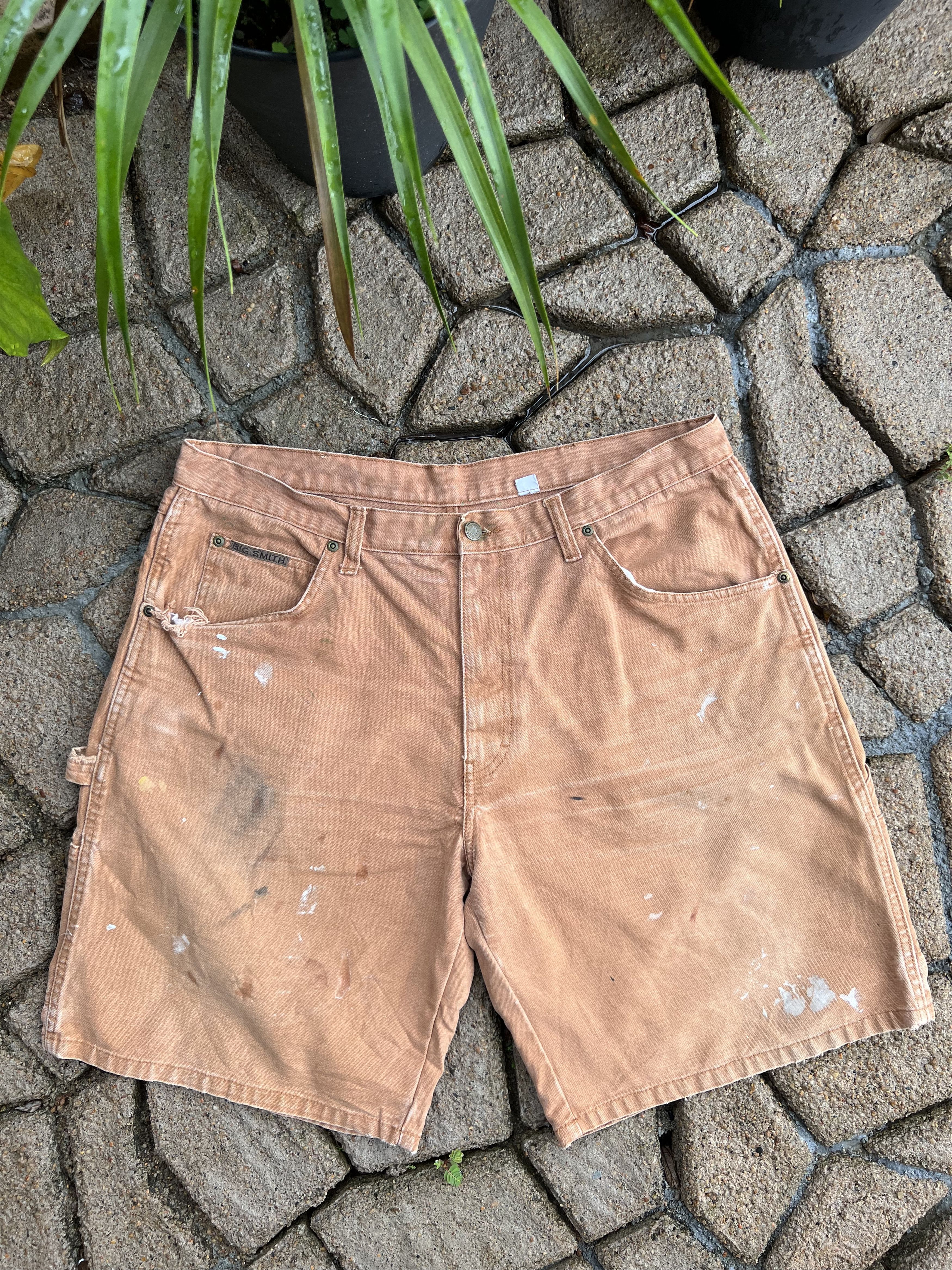 Japanese Brand 🔥Rare Distressed Big Smith Short Carpenter Pants Size US 36 / EU 52 - 21 Thumbnail