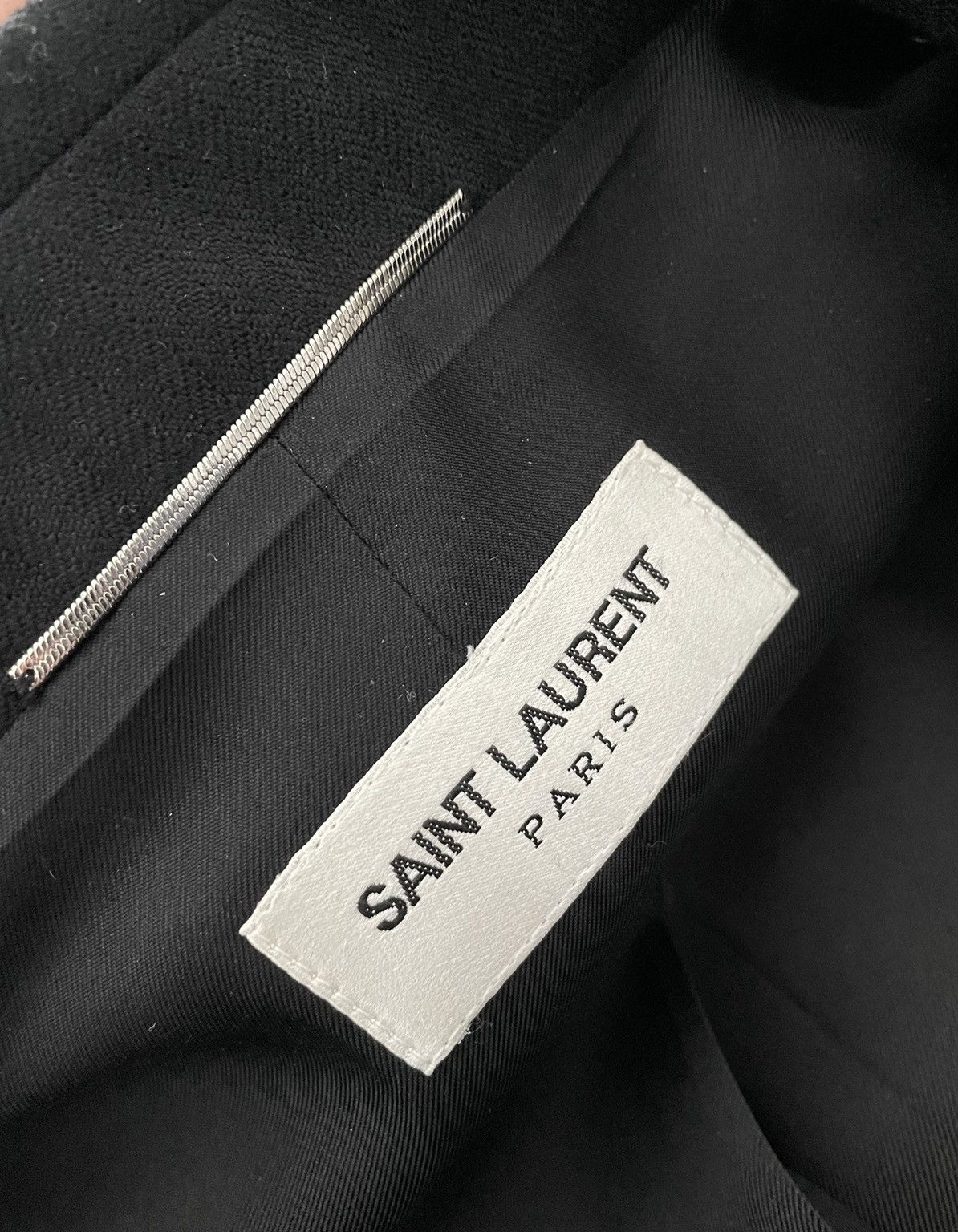 Hedi Slimane × Saint Laurent Paris × Yves Saint Laurent $4,400 SoldOut Runway Brand NEW Gold Embroidery Royal Blazer Size 52R - 7 Thumbnail
