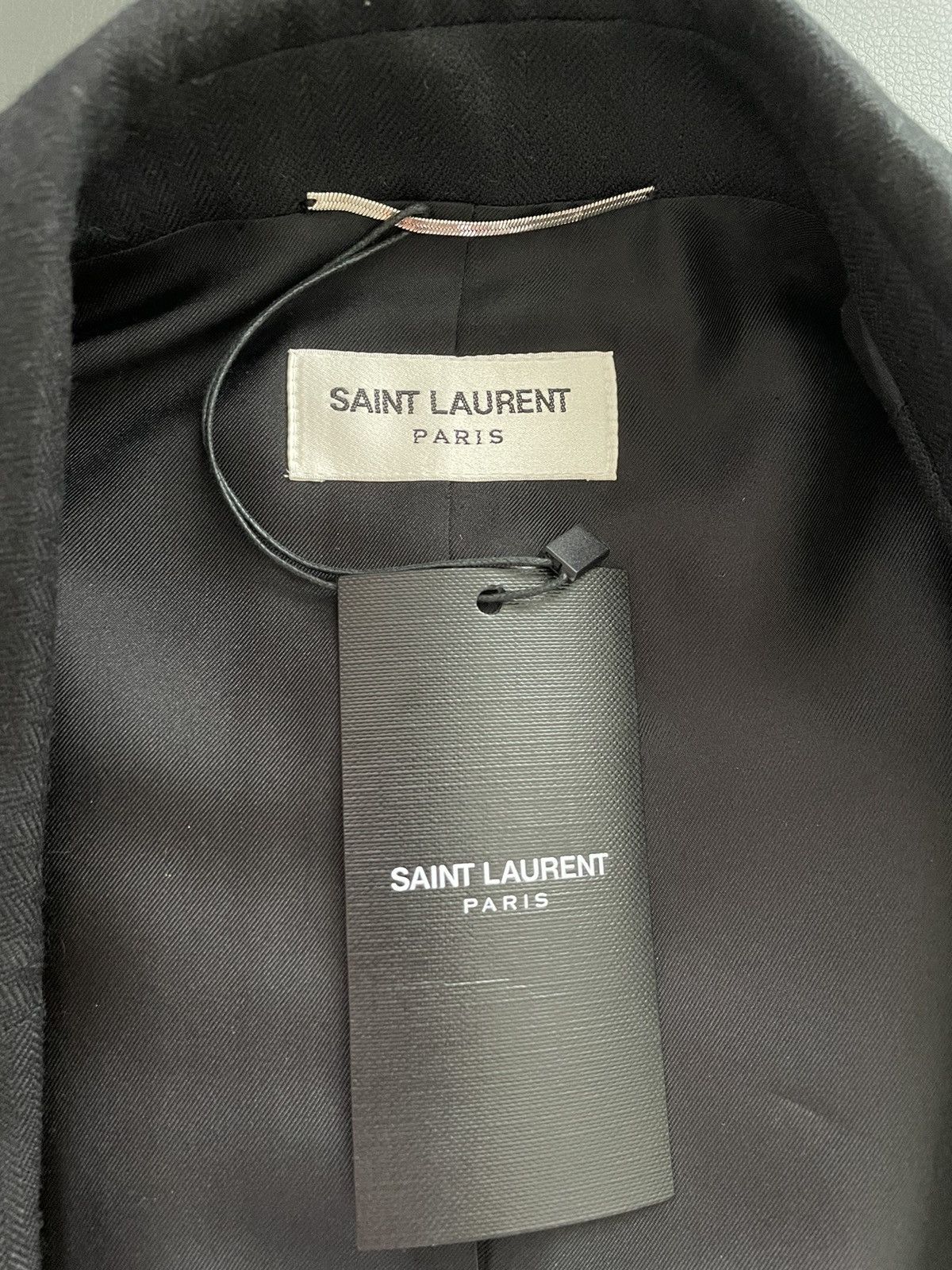 Hedi Slimane × Saint Laurent Paris × Yves Saint Laurent $4,400 SoldOut Runway Brand NEW Gold Embroidery Royal Blazer Size 52R - 16 Thumbnail
