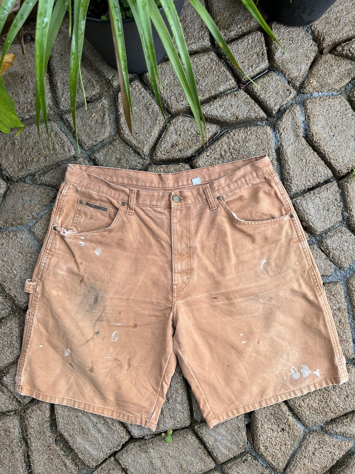 Japanese Brand 🔥Rare Distressed Big Smith Short Carpenter Pants Size US 36 / EU 52 - 1 Thumbnail