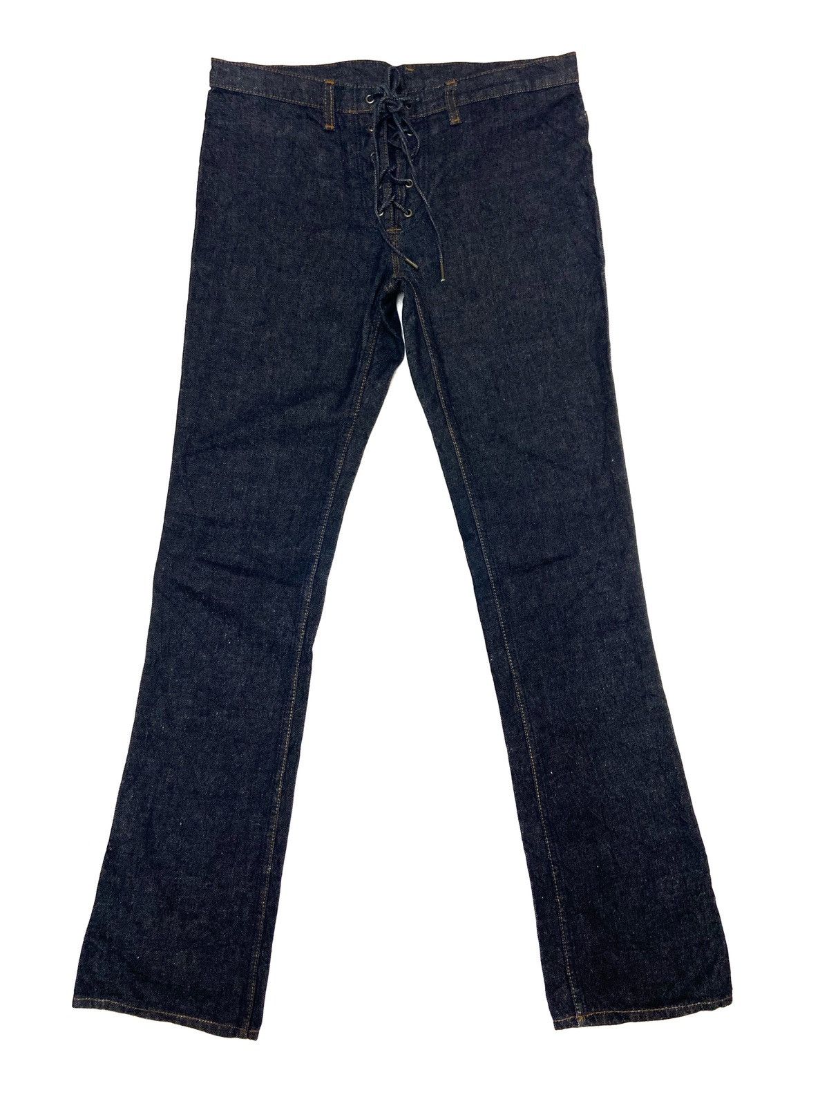Hysteric Glamour × Japanese Brand × Seditionaries 90’s Hysteric Glamour Japan Slim Fit Denim Pants Rare Design Size US 30 / EU 46 - 1 Thumbnail