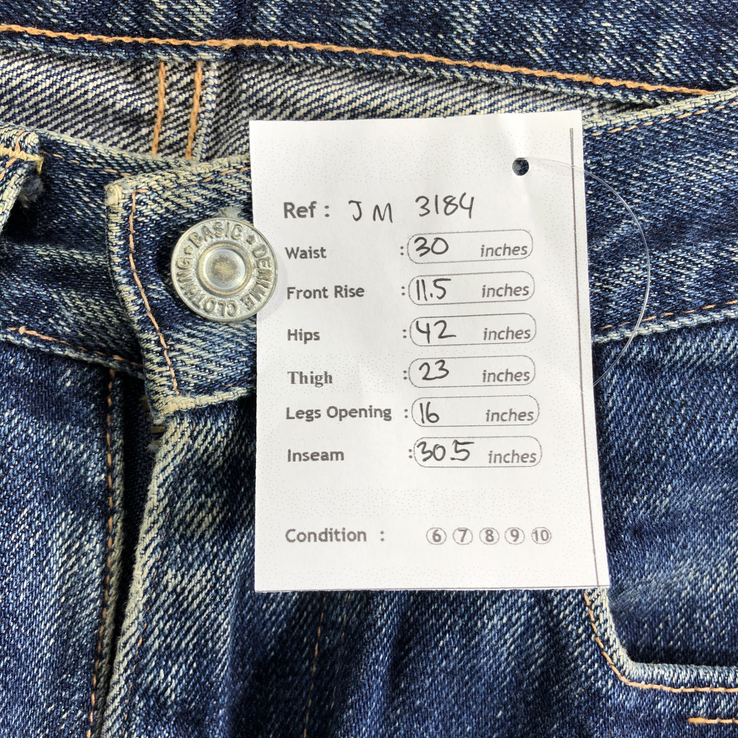 Denime × Japanese Brand × Vintage Vintage Japan Denime Redline Jeans -JM3184 Size US 32 / EU 48 - 9 Thumbnail