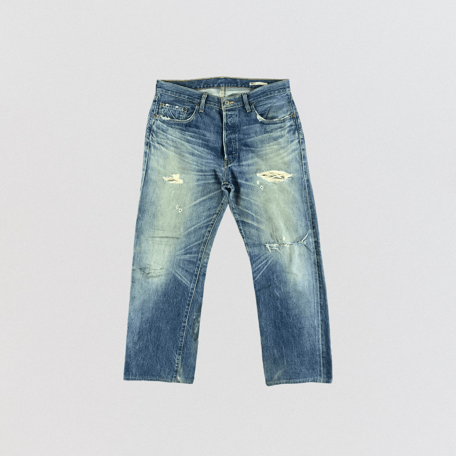 image of Vintage 90's Big E Levis 501 Redline Jeans-Jm3196 in Blue, Men's (Size 35)
