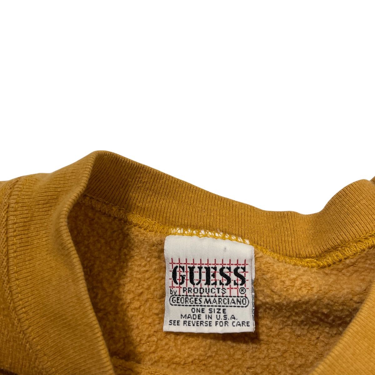 Guess × Vintage Vintage Guess Mustard Brown Sweatshirt Size US M / EU 48-50 / 2 - 3 Thumbnail