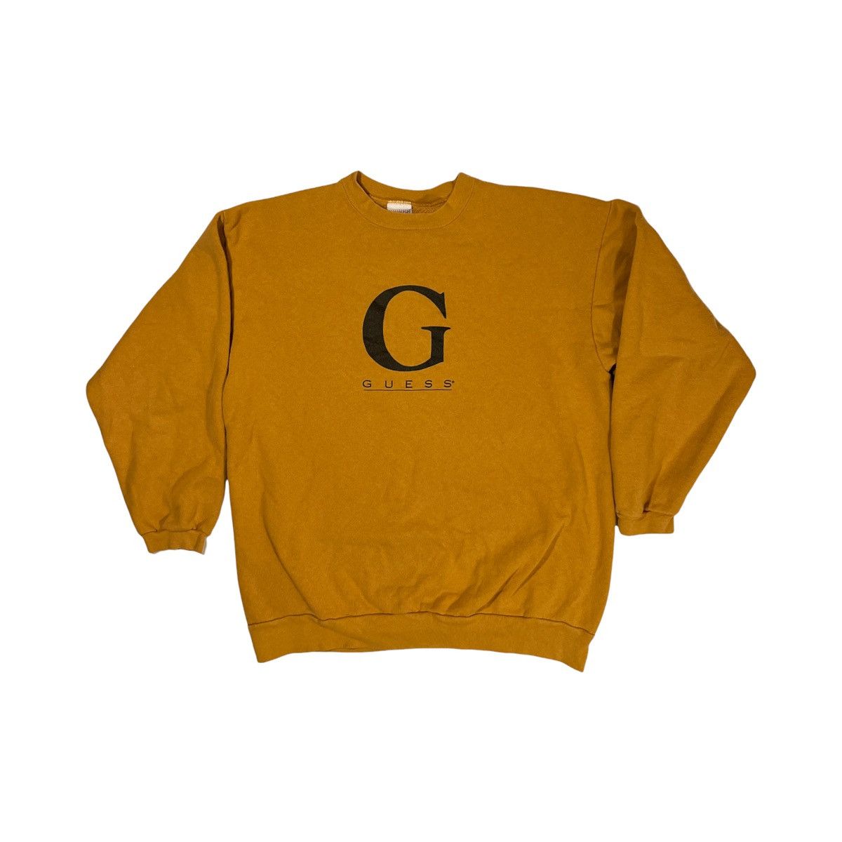 Guess × Vintage Vintage Guess Mustard Brown Sweatshirt Size US M / EU 48-50 / 2 - 1 Thumbnail