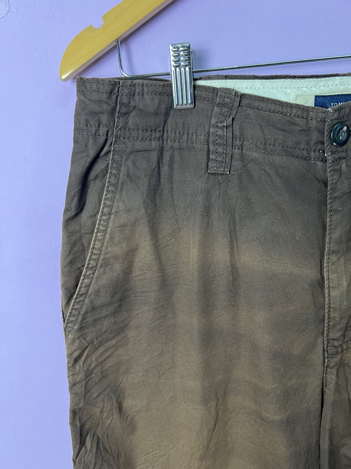Tommy Hilfiger 🔥Sun Faded Tommy Hilfiger Shorts Khaki Size US 33 - 8 Thumbnail