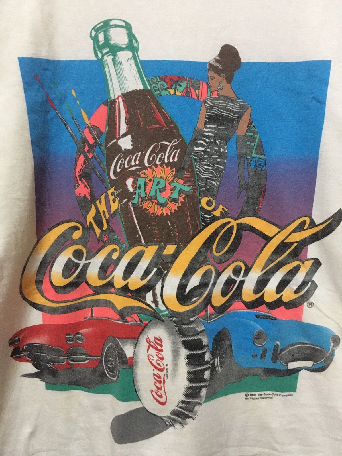 Coca Cola × Vintage RARE design! Coca cola over print Size US L / EU 52-54 / 3 - 2 Thumbnail