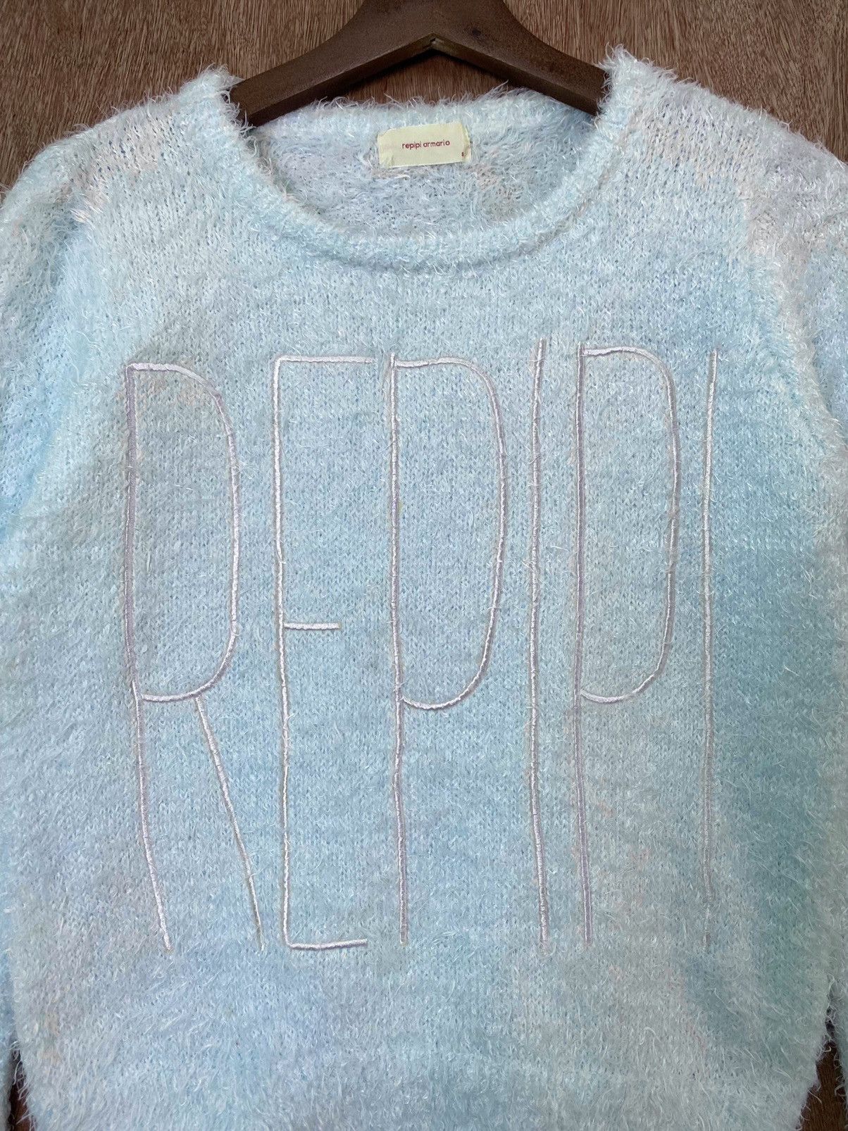 Homespun Knitwear × Japanese Brand × Vintage Repipi Armario Shag Shaggy Fur Mohair Knitwear #B561 Size S / US 4 / IT 40 - 4 Thumbnail