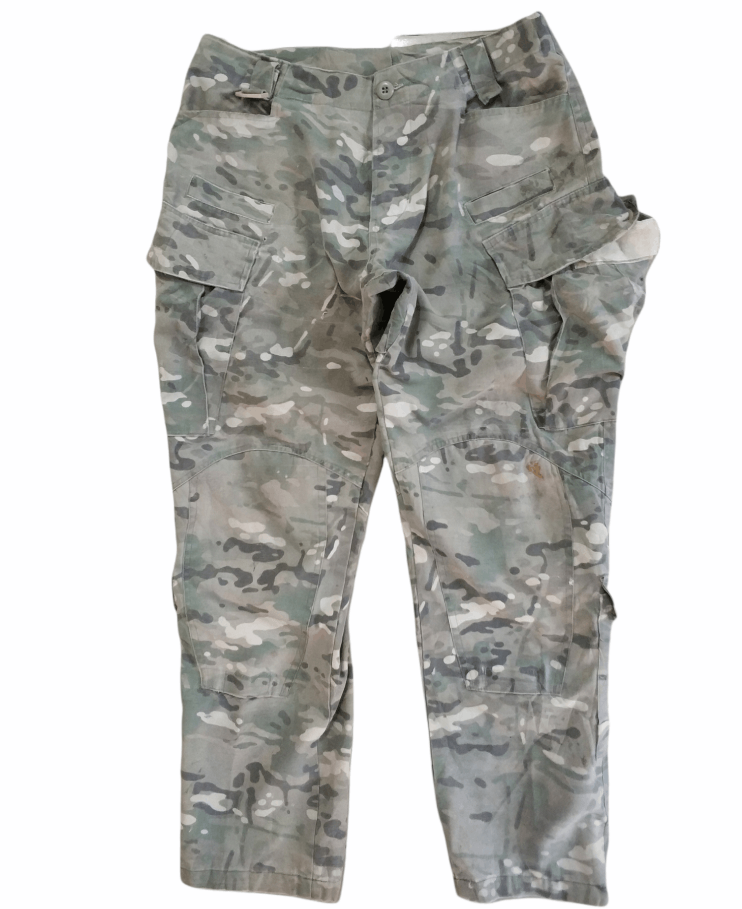 Japanese Brand 🔥Distressed Double Knee Camo 10 Pockets Cargo Pants Size US 31 - 1 Thumbnail
