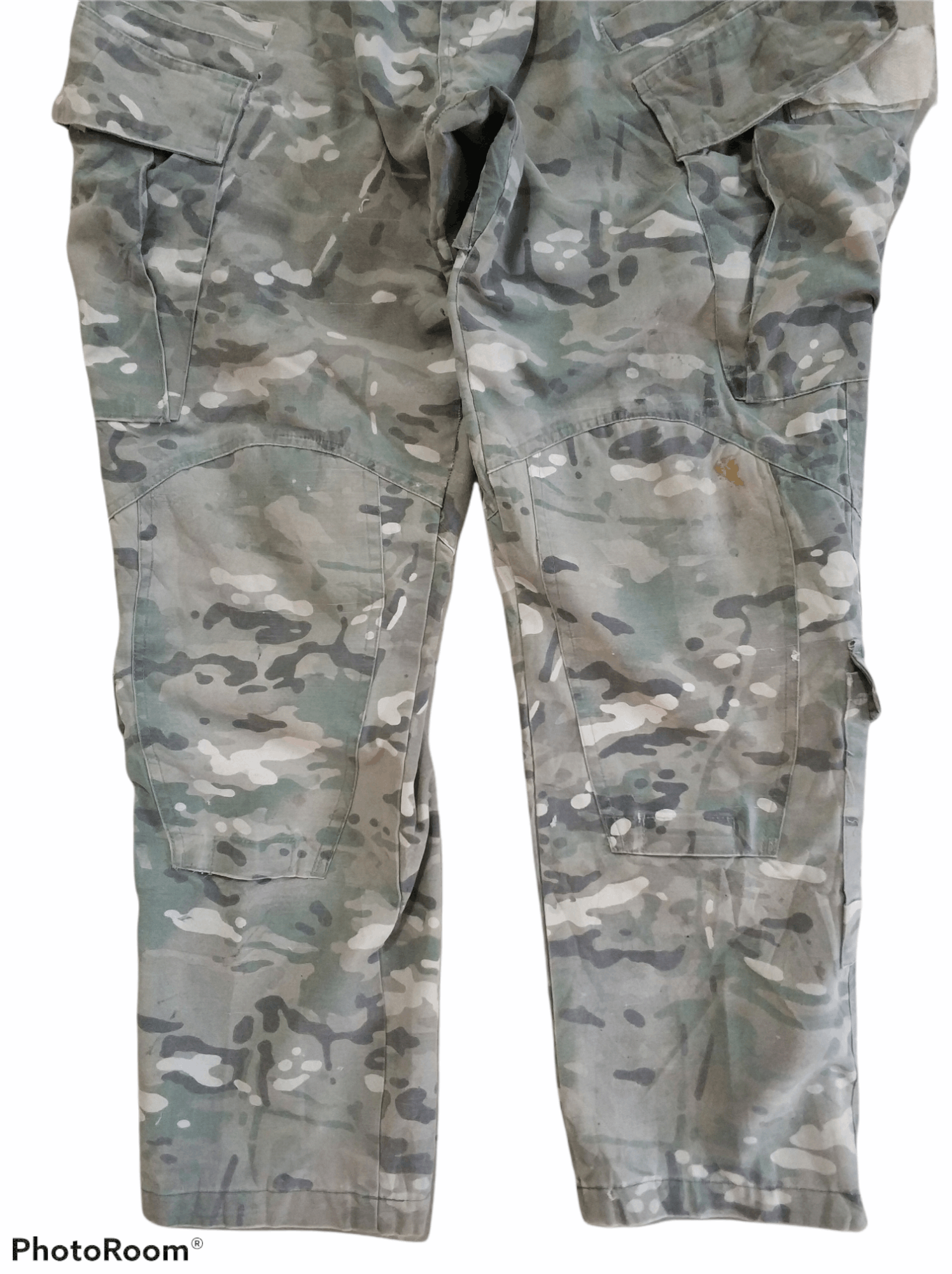 Japanese Brand 🔥Distressed Double Knee Camo 10 Pockets Cargo Pants Size US 31 - 4 Thumbnail