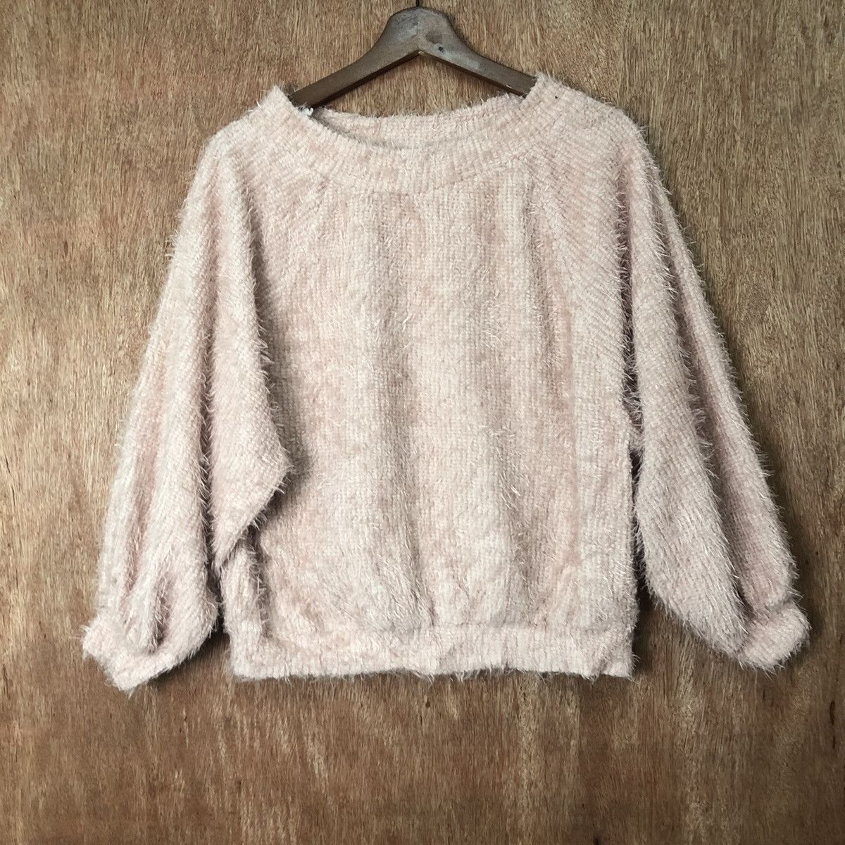 Homespun Knitwear × Japanese Brand Chip Clip Dark Pink Shag Shaggy Fur Mohair Knitwear #6466 Size US M / EU 48-50 / 2 - 3 Thumbnail