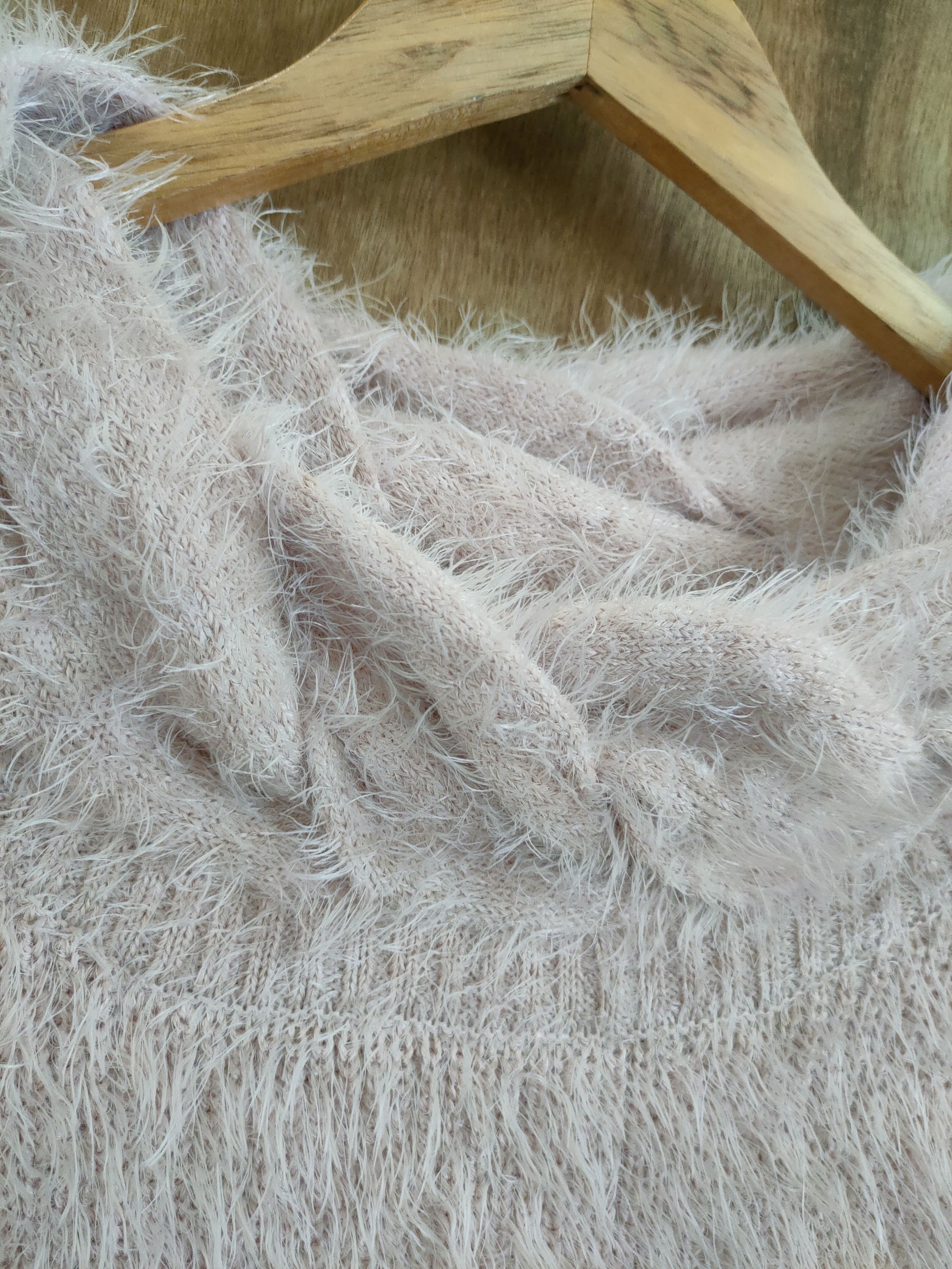 Homespun Knitwear Avan Lily Mohair shag shaggy soft fur knitwear #46-915 Size S / US 4 / IT 40 - 4 Thumbnail