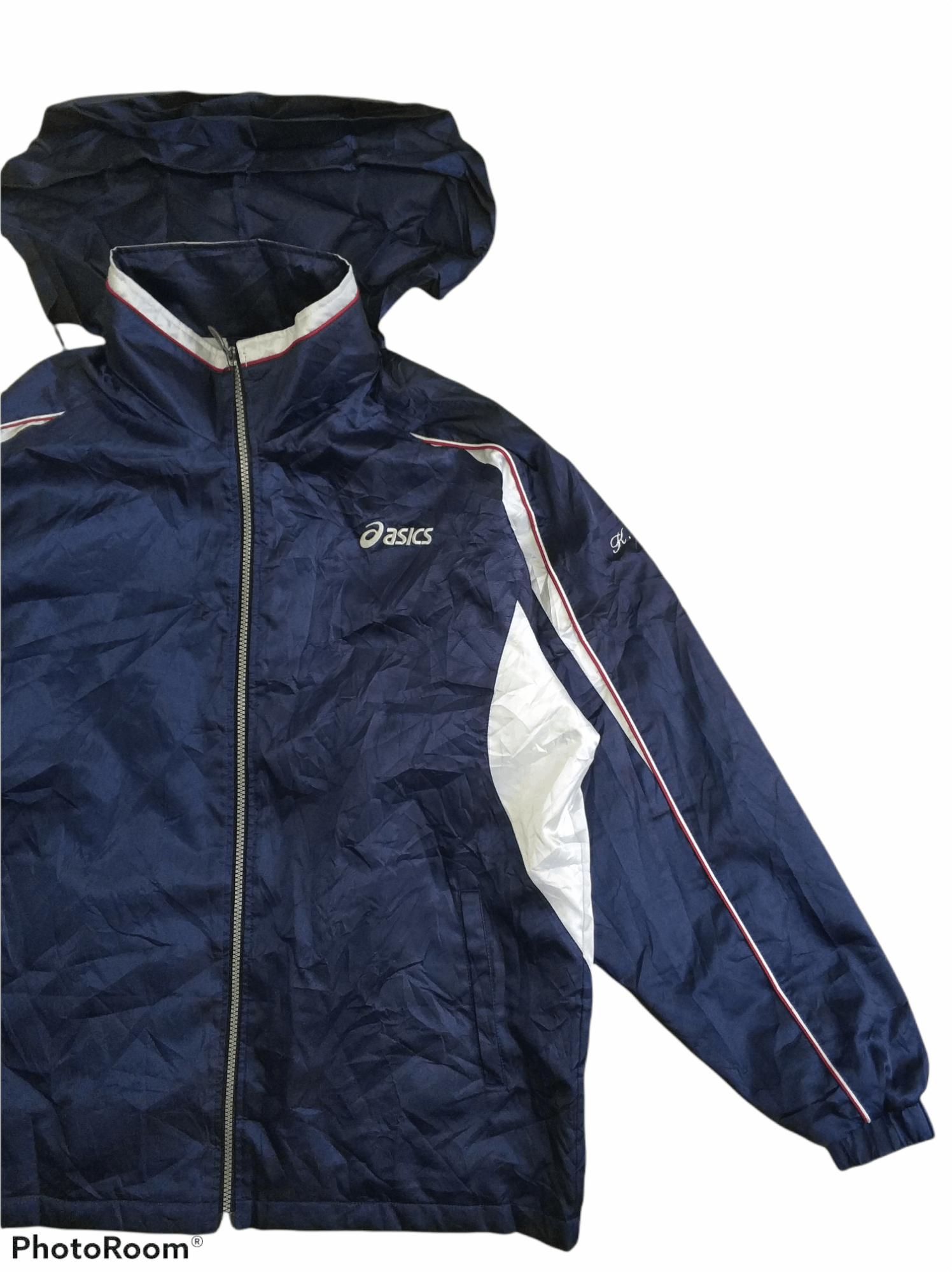 Asics 🔥Vintage K. Ohtsuki Asics Hoodie Windbreaker Size US L / EU 52-54 / 3 - 2 Thumbnail