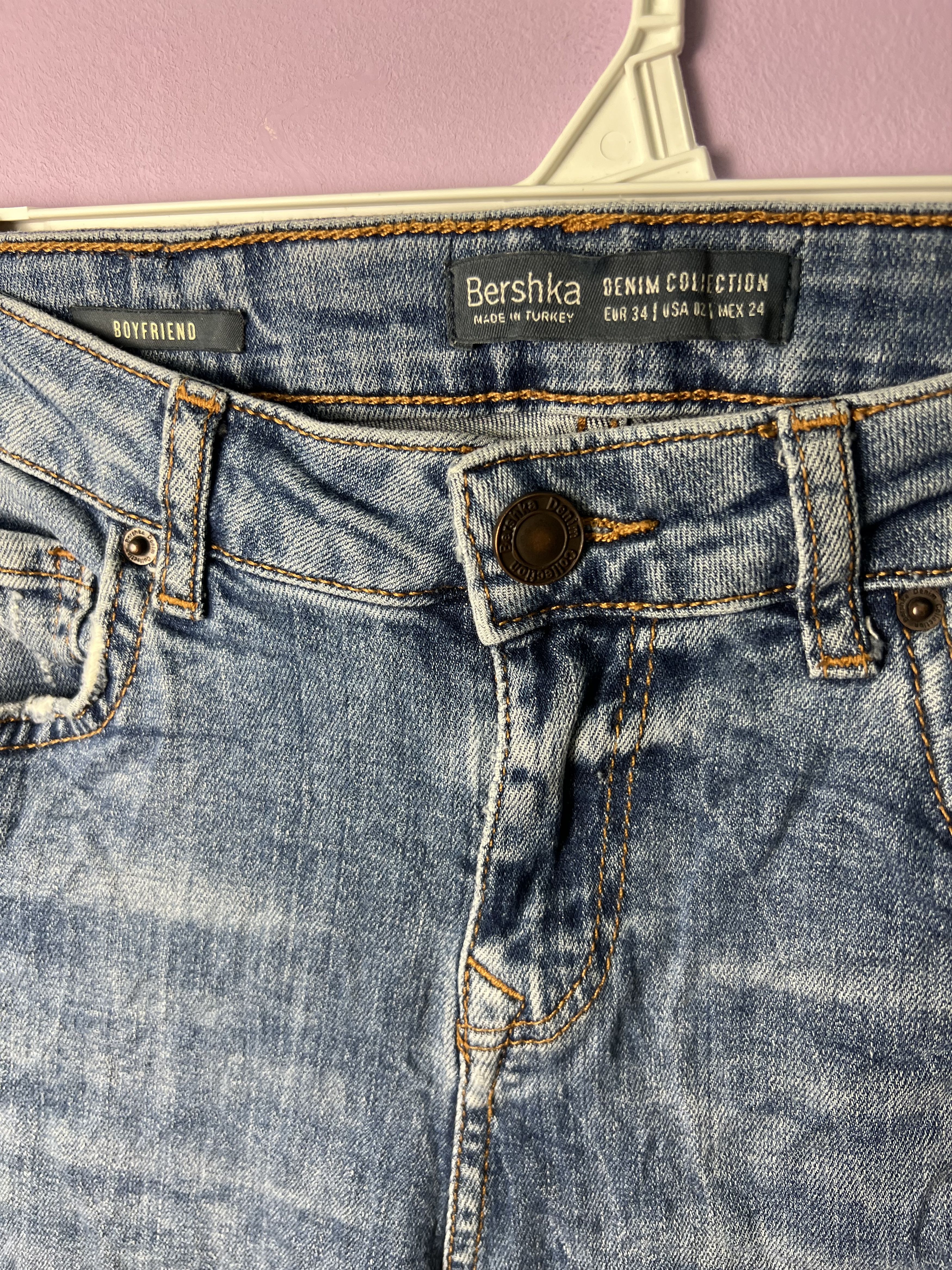 Bershka 🔥Vintage Stretchable Bershka Distressed Denim Size 27" / US 4 / IT 40 - 9 Thumbnail