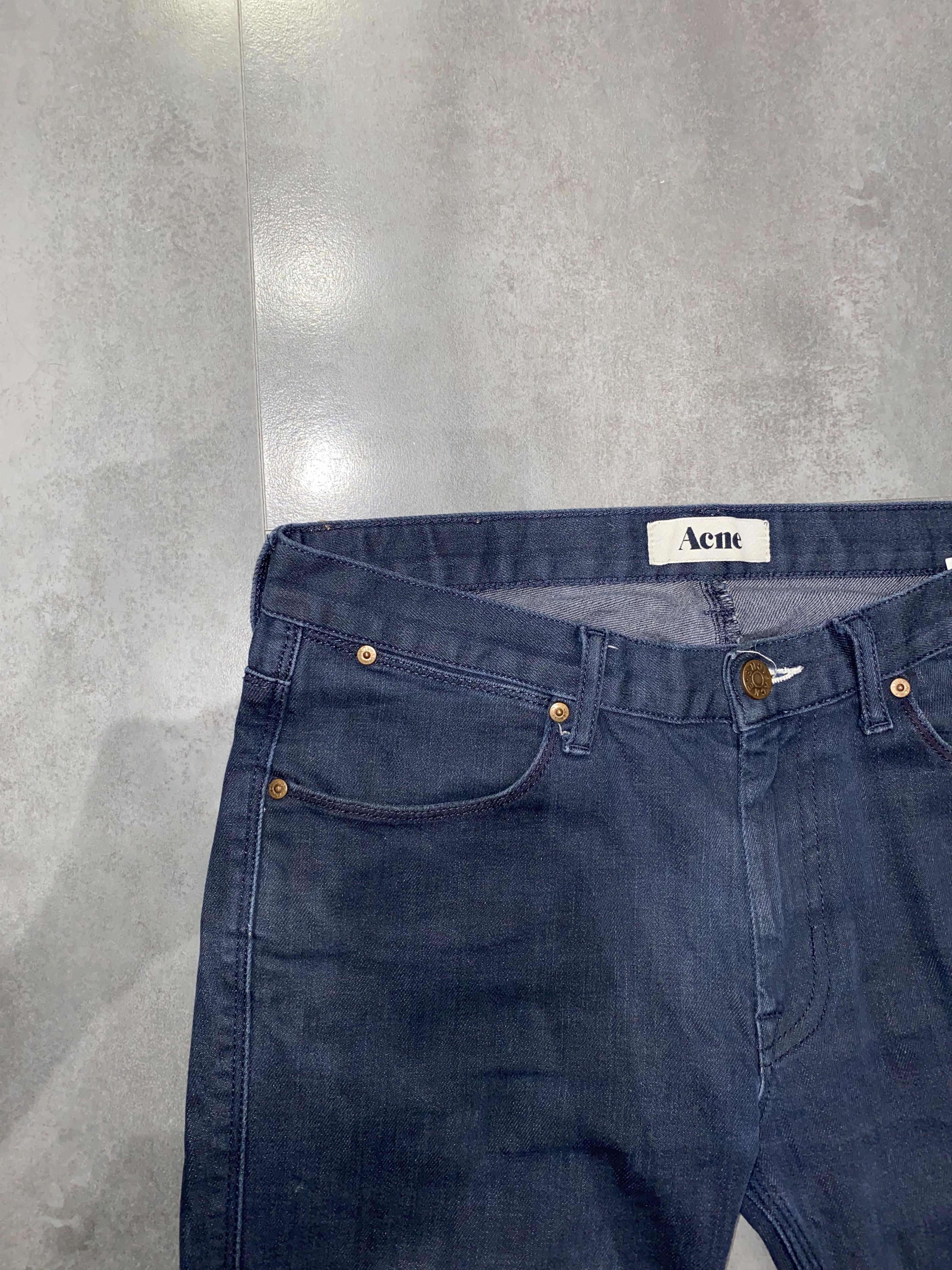 Acne Studios Acne Max / Thunder Dark Blue Denim Pants Size US 32 / EU 48 - 9 Thumbnail