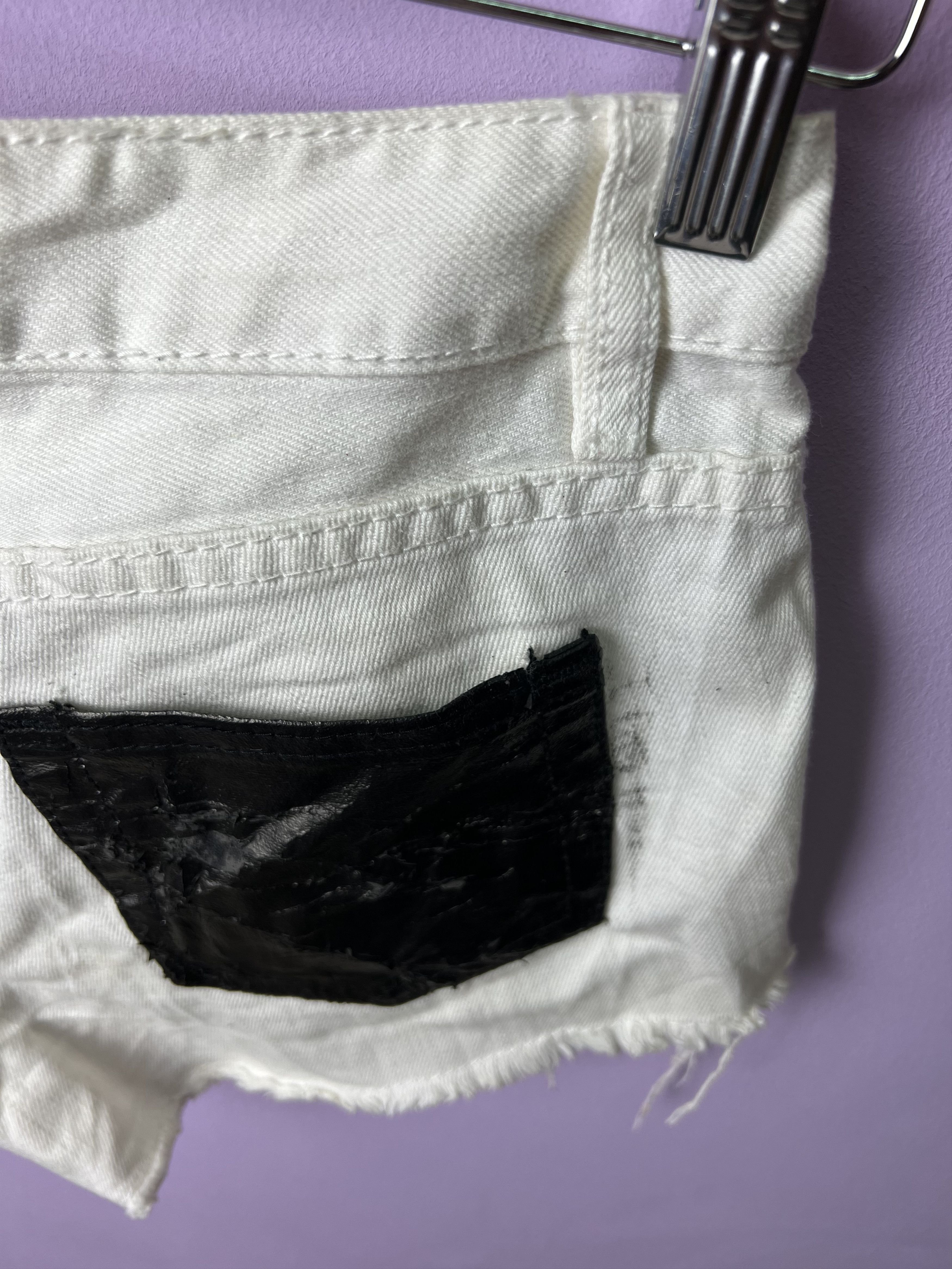 Japanese Brand 🔥Tribe Full Cross Embroidery Short Denim Size 28" / US 6 / IT 42 - 11 Thumbnail