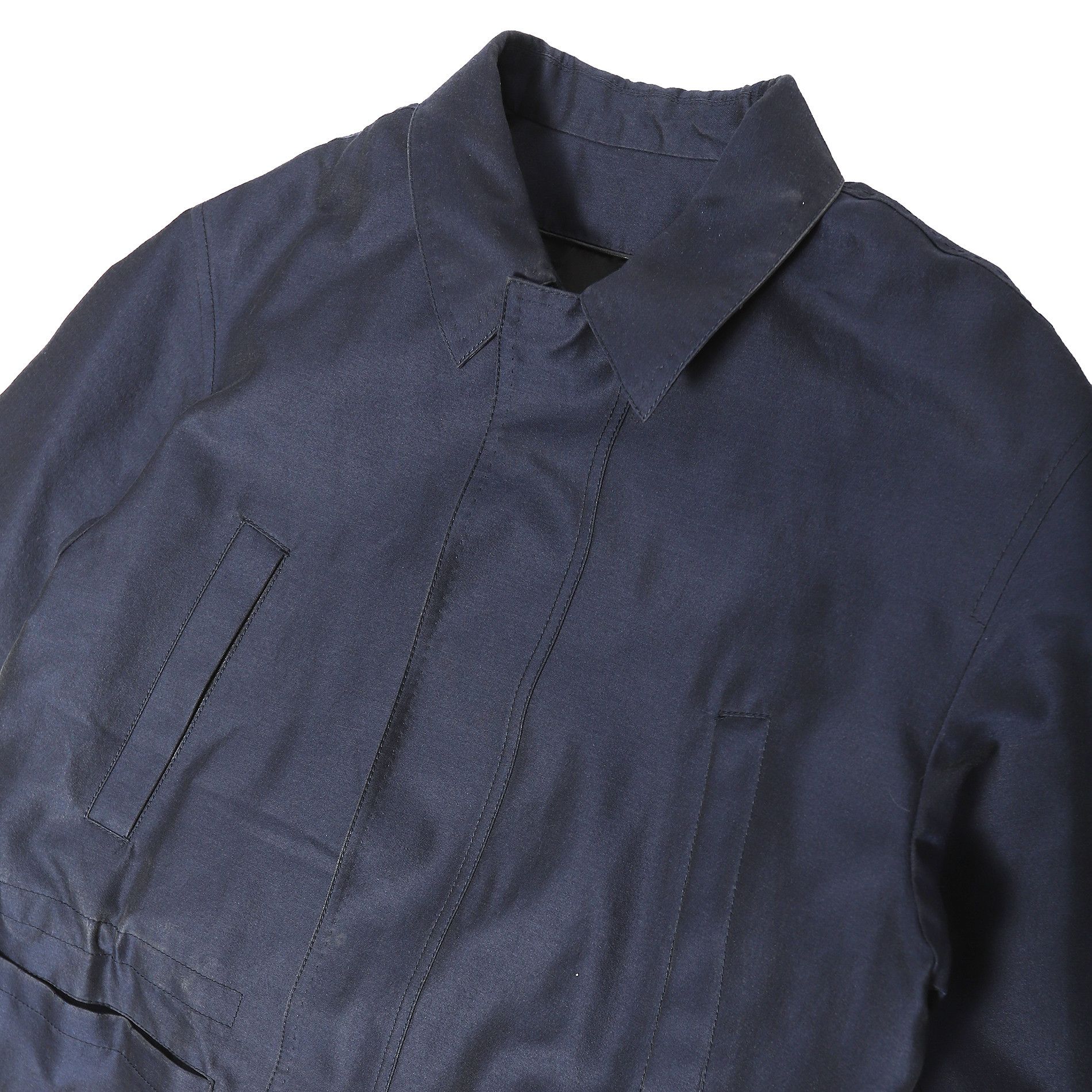 Berluti × Haider Ackermann FW18 Navy Overcoat by Haider Ackermann Size US M / EU 48-50 / 2 - 2 Thumbnail