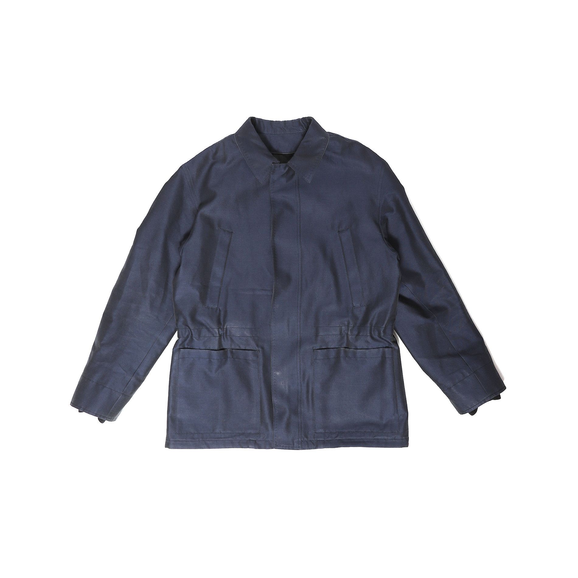 image of Berluti x Haider Ackermann Fw18 Navy Overcoat By Haider Ackermann, Men's (Size Medium)