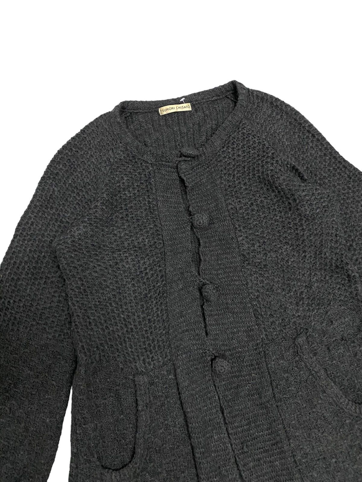 Issey Miyake × Vintage Vintage Tsumori Chisato Issey Miyake Long Knitted Cardigan Size XS / US 0-2 / IT 36-38 - 2 Thumbnail