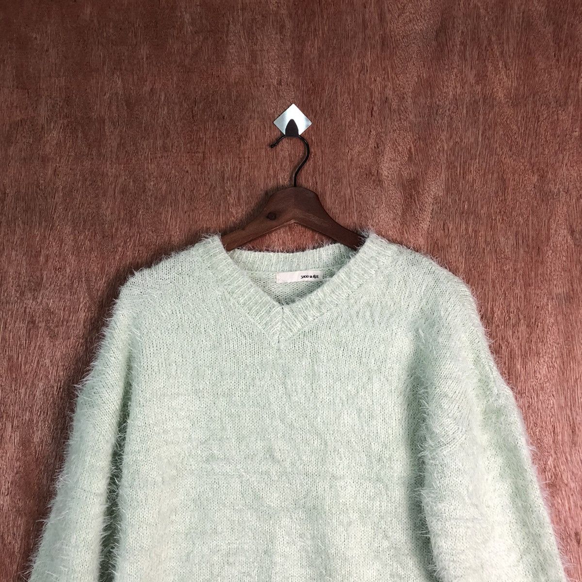 Homespun Knitwear × Japanese Brand Shoolarue Shag Shaggy Fur Mohair Knitwear #6534 Size US M / EU 48-50 / 2 - 2 Thumbnail