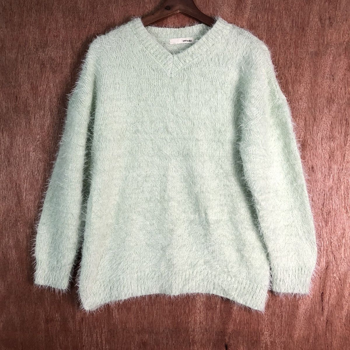 Homespun Knitwear × Japanese Brand Shoolarue Shag Shaggy Fur Mohair Knitwear #6534 Size US M / EU 48-50 / 2 - 3 Thumbnail