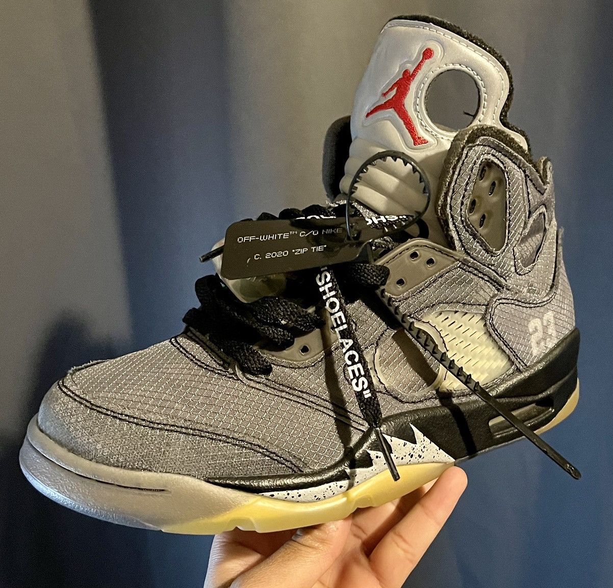 Jordan Brand Off White x Air Jordan 5 Retro SP 'Muslin' | Grailed