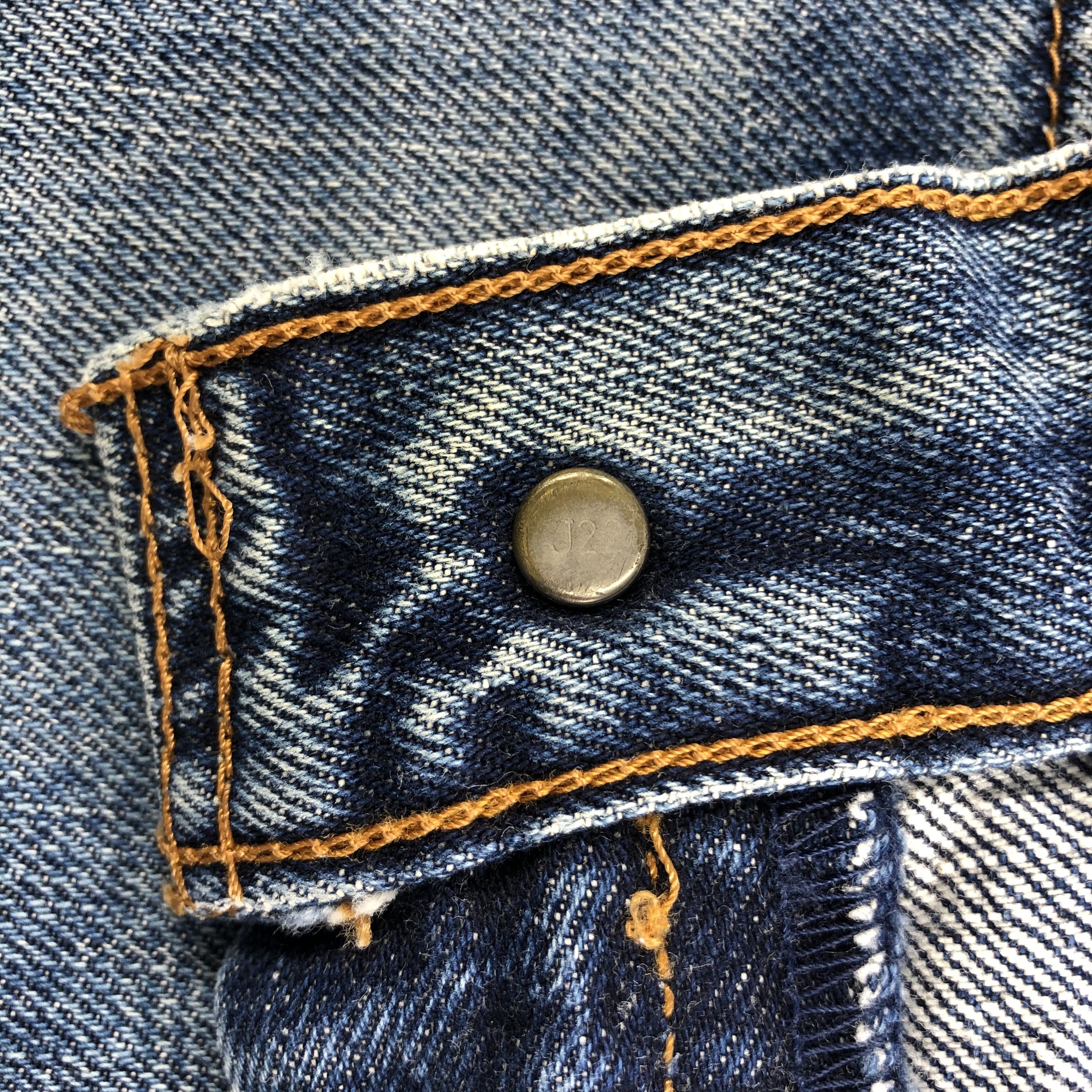 Levi's × Vintage Vintage 90s Ripped Big E Levis 502 Redline Jeans-JM2141 Size US 28 / EU 44 - 9 Thumbnail
