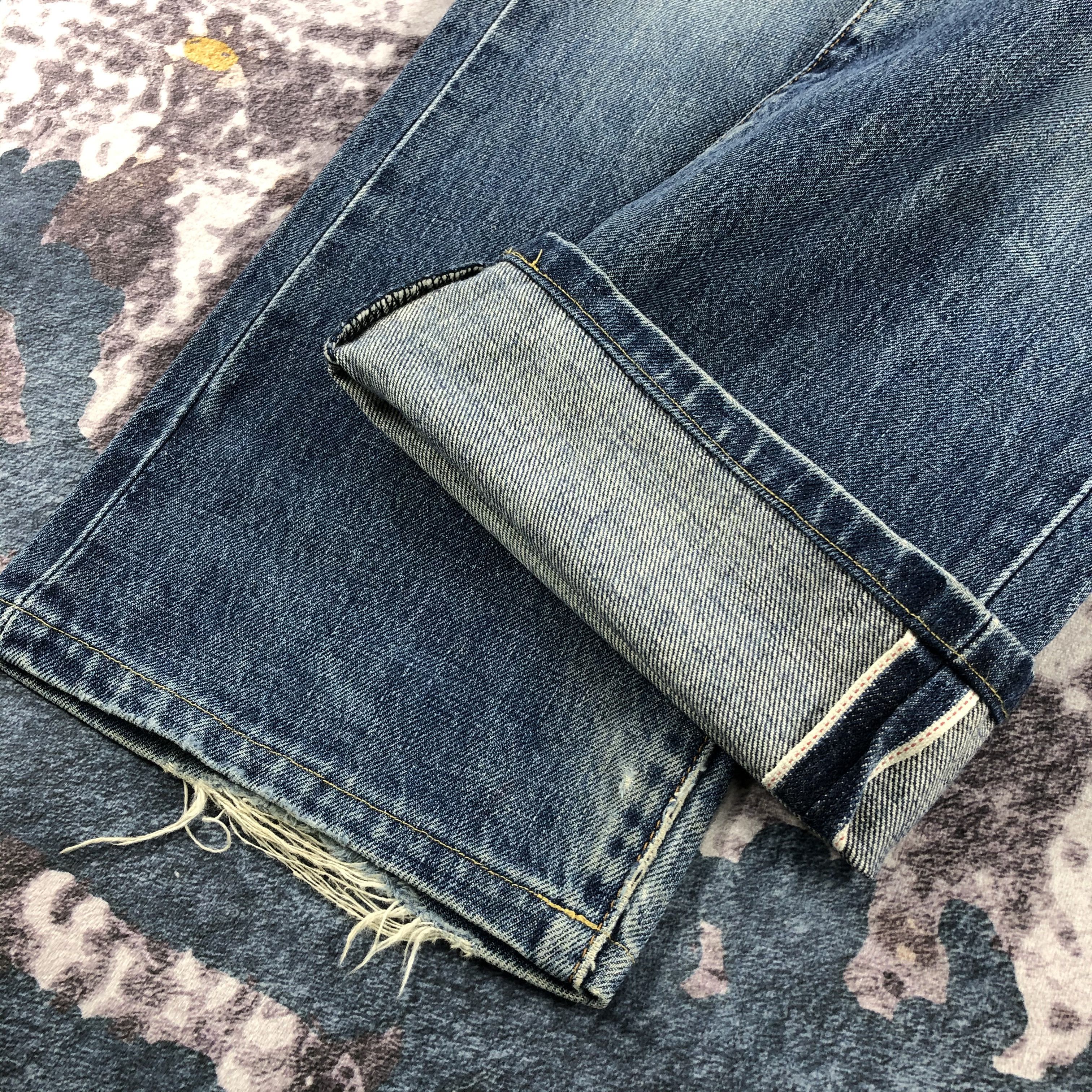 Levi's × Vintage Vintage 90s Ripped Big E Levis 502 Redline Jeans-JM2141 Size US 28 / EU 44 - 7 Thumbnail