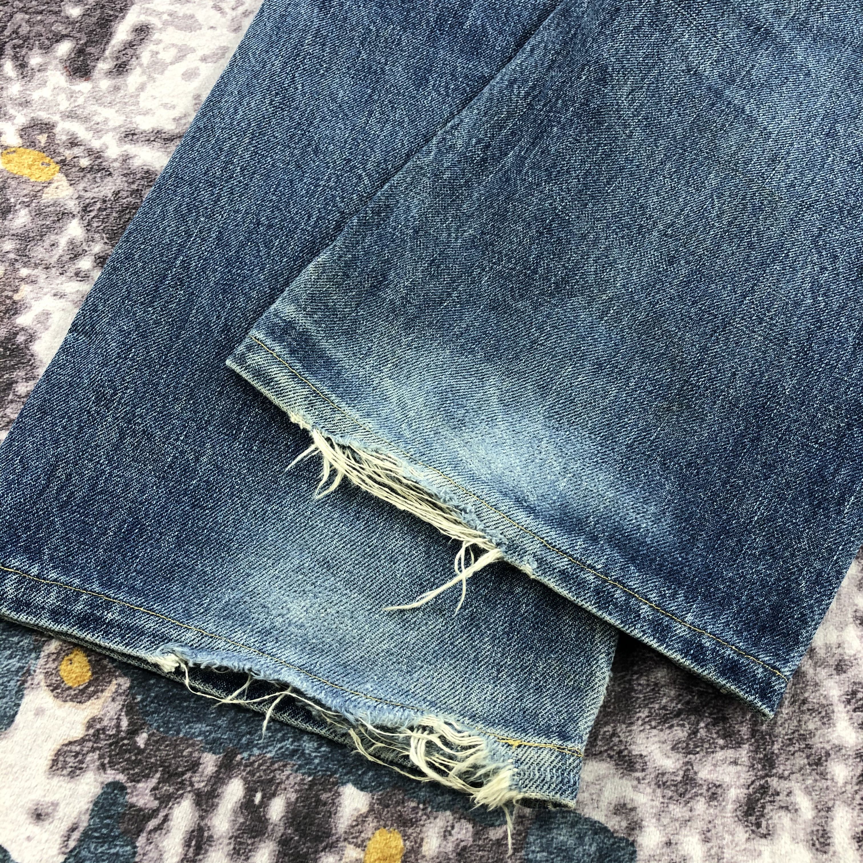 Levi's × Vintage Vintage 90s Ripped Big E Levis 502 Redline Jeans-JM2141 Size US 28 / EU 44 - 6 Thumbnail