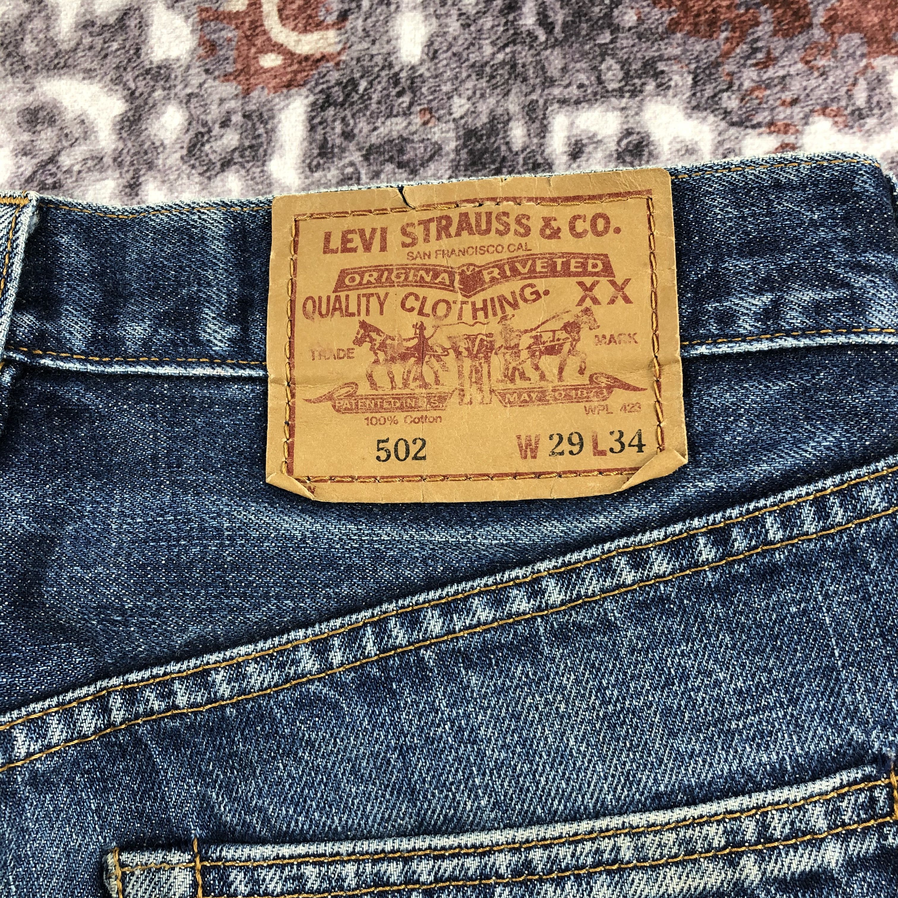 Levi's × Vintage Vintage 90s Ripped Big E Levis 502 Redline Jeans-JM2141 Size US 28 / EU 44 - 5 Thumbnail